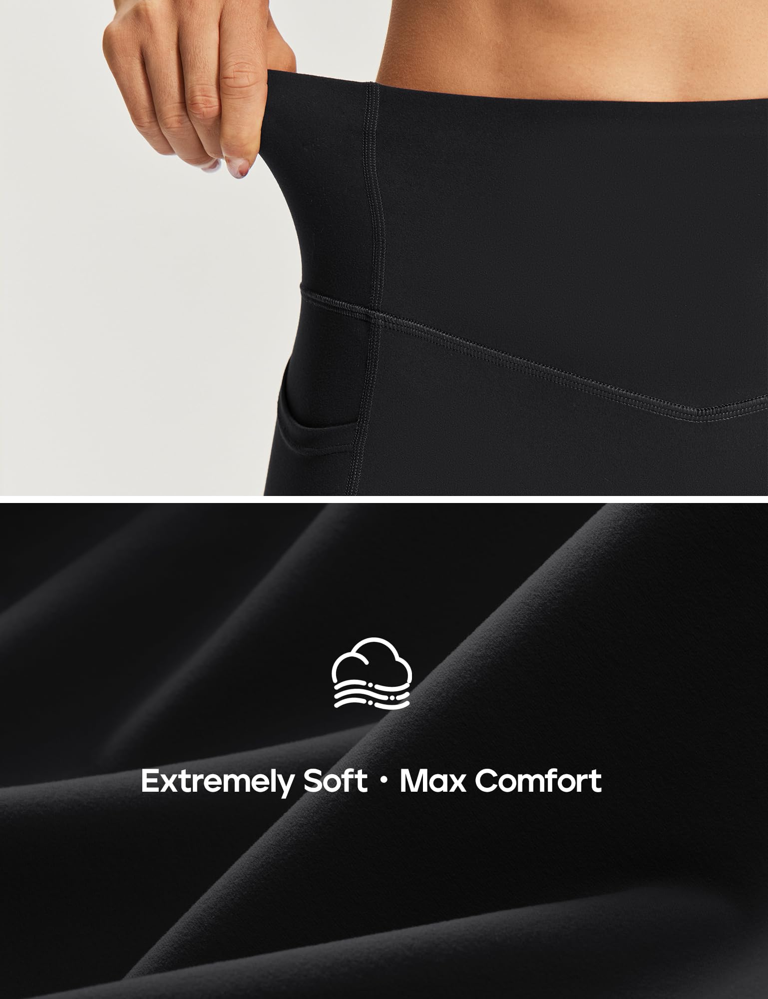 Heathyoga Scrunch Butt Lifting Leggings with Pockets for Women Yoga Pants | 2 Side Pockets, 25 Inches, Buttery Soft Fabric, Non See-through, No Front Seam, Mid Compression, Pilates Outfits, Workout