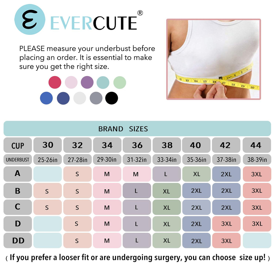 Evercute High Impact Sports Bras for Women 3/4/5 Pack, Adjustable Straps Padded Supportive Seamless Racerback Running Bras