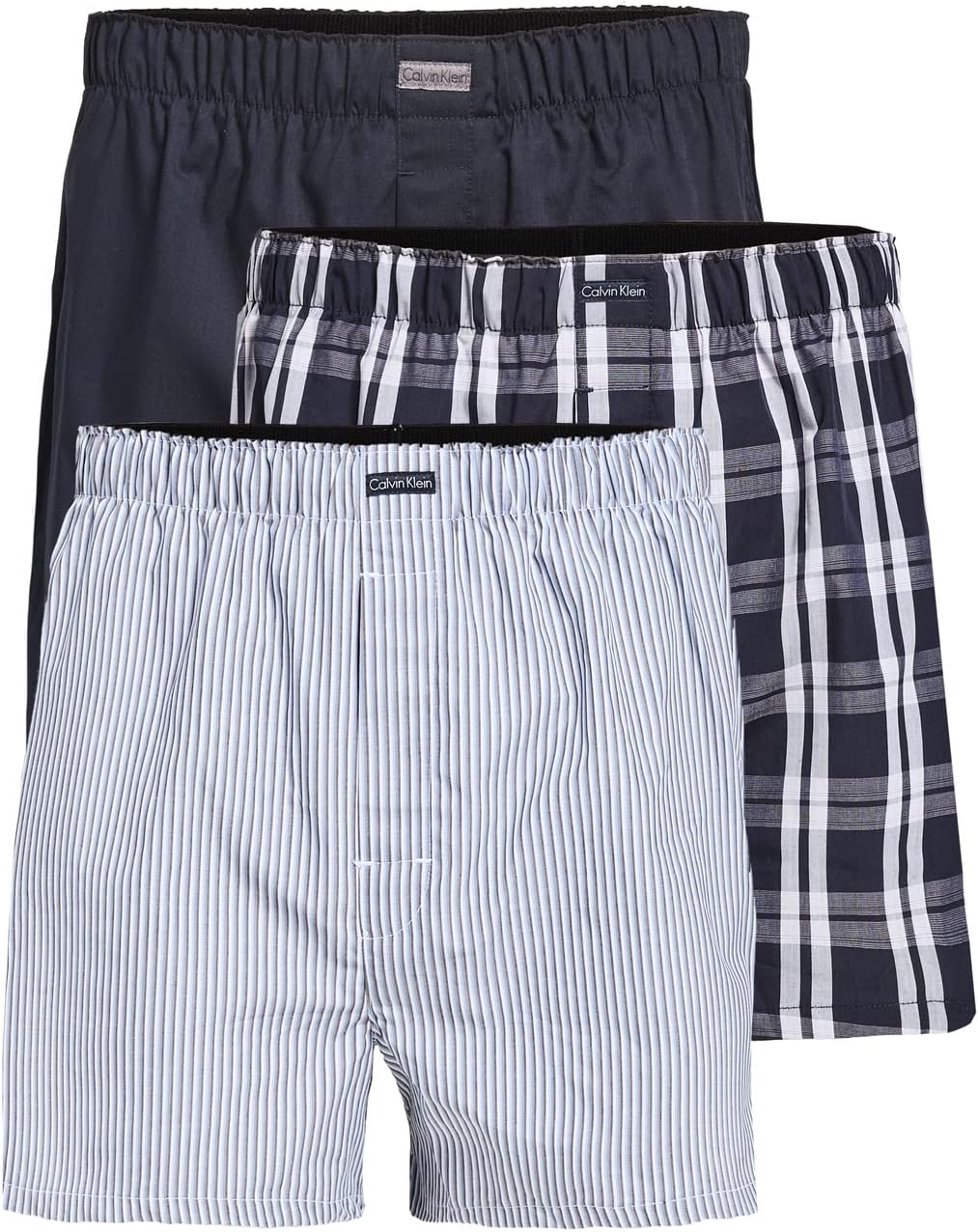 Calvin Klein Men's Underwear Cotton Classics 3-pack Woven Boxer