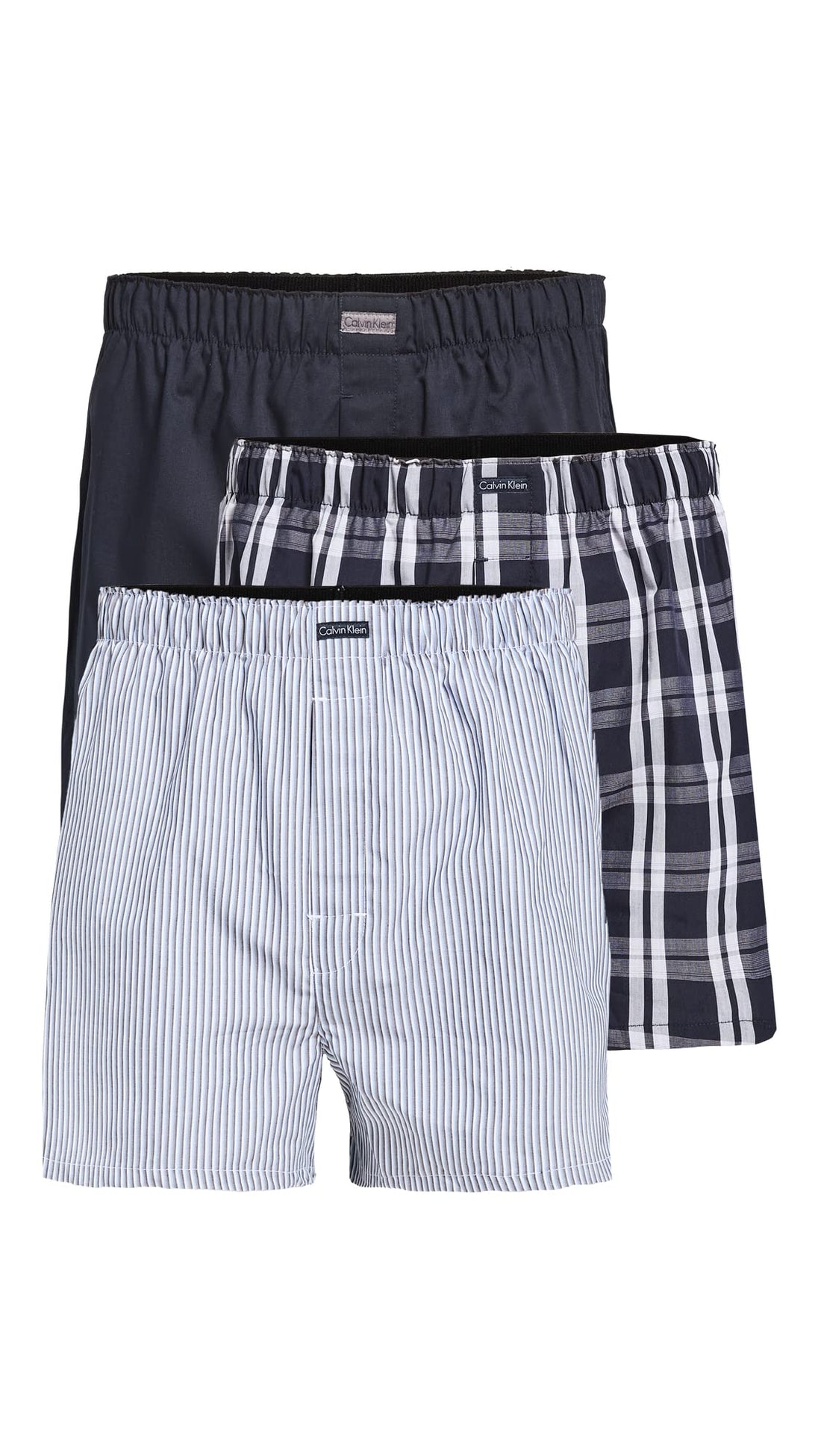 Calvin Klein Men's Underwear Cotton Classics 3-pack Woven Boxer