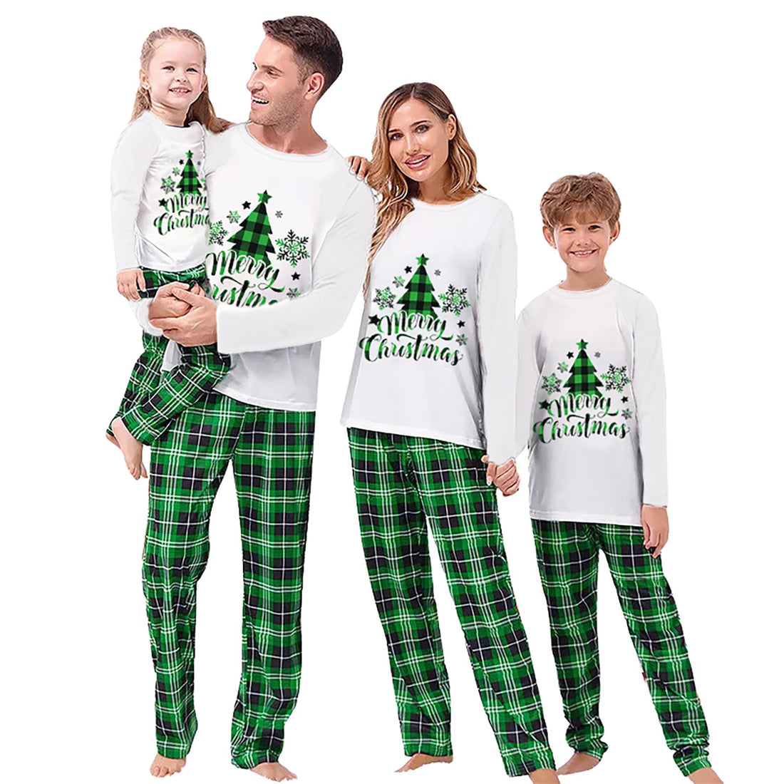 OAKFashion Christmas Pajamas for Family, Xmas Pajamas Family Christmas Pjs Matching Sets Holiday Nightwear Jammies