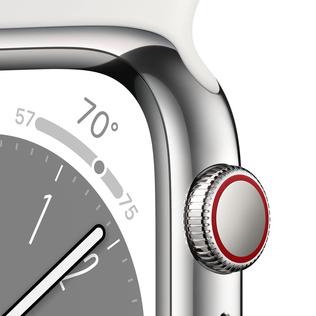 Apple Watch Series 8 [GPS + Cellular 41mm] Smart watch w/ (PRODUCT)RED Aluminum Case w/ (PRODUCT)RED Sport Band-M/L. Fitness Tracker, Blood Oxygen & ECG Apps, Always-On Retina Display, Water Resistant