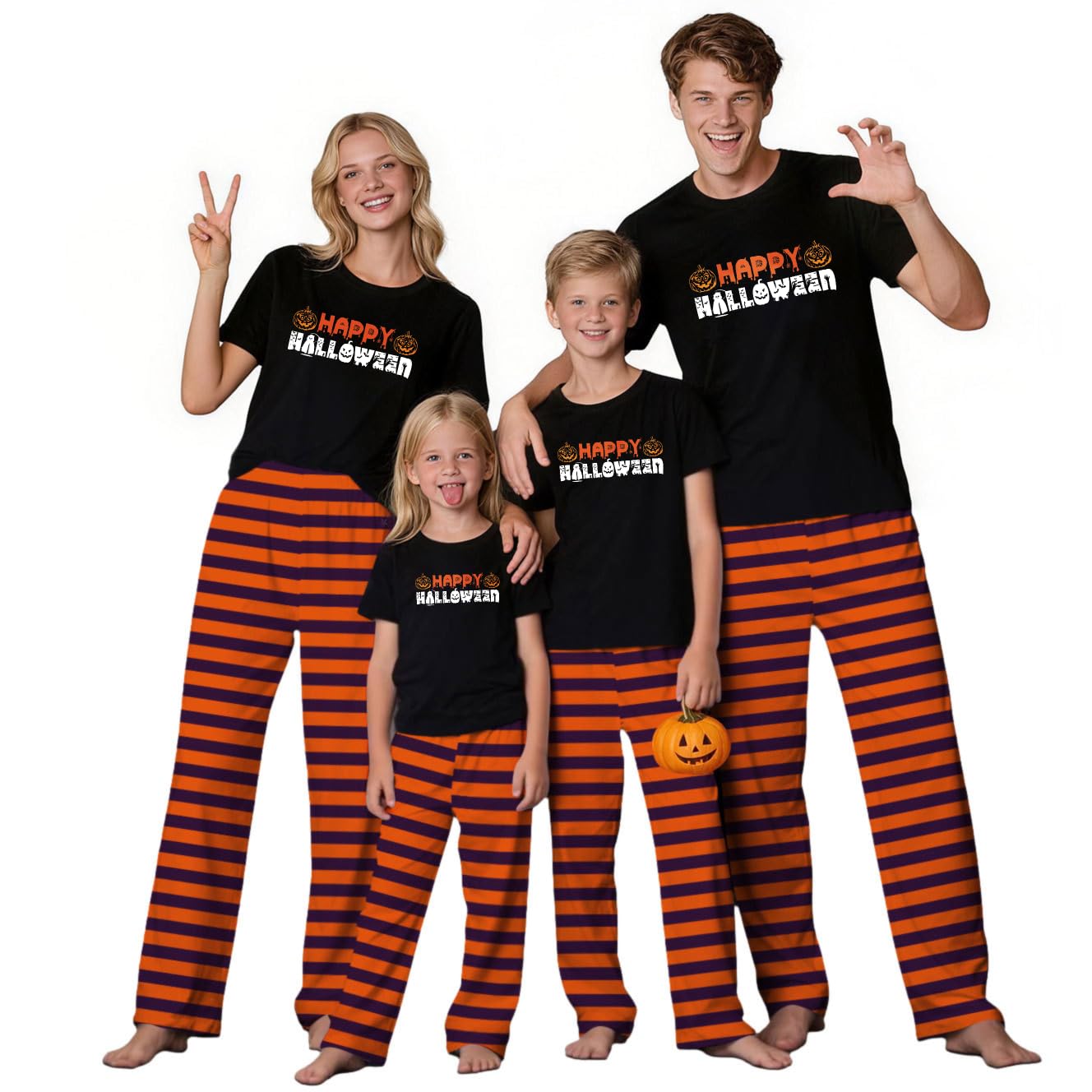TEERAPHIQUE Halloween Pajamas for Family Couples Holiday PJS Matching Sets