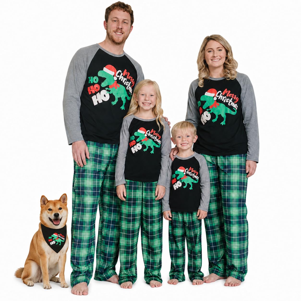 IFFEI Family Christmas Pajamas Matching Sets with Graphic Tops and Pockets
