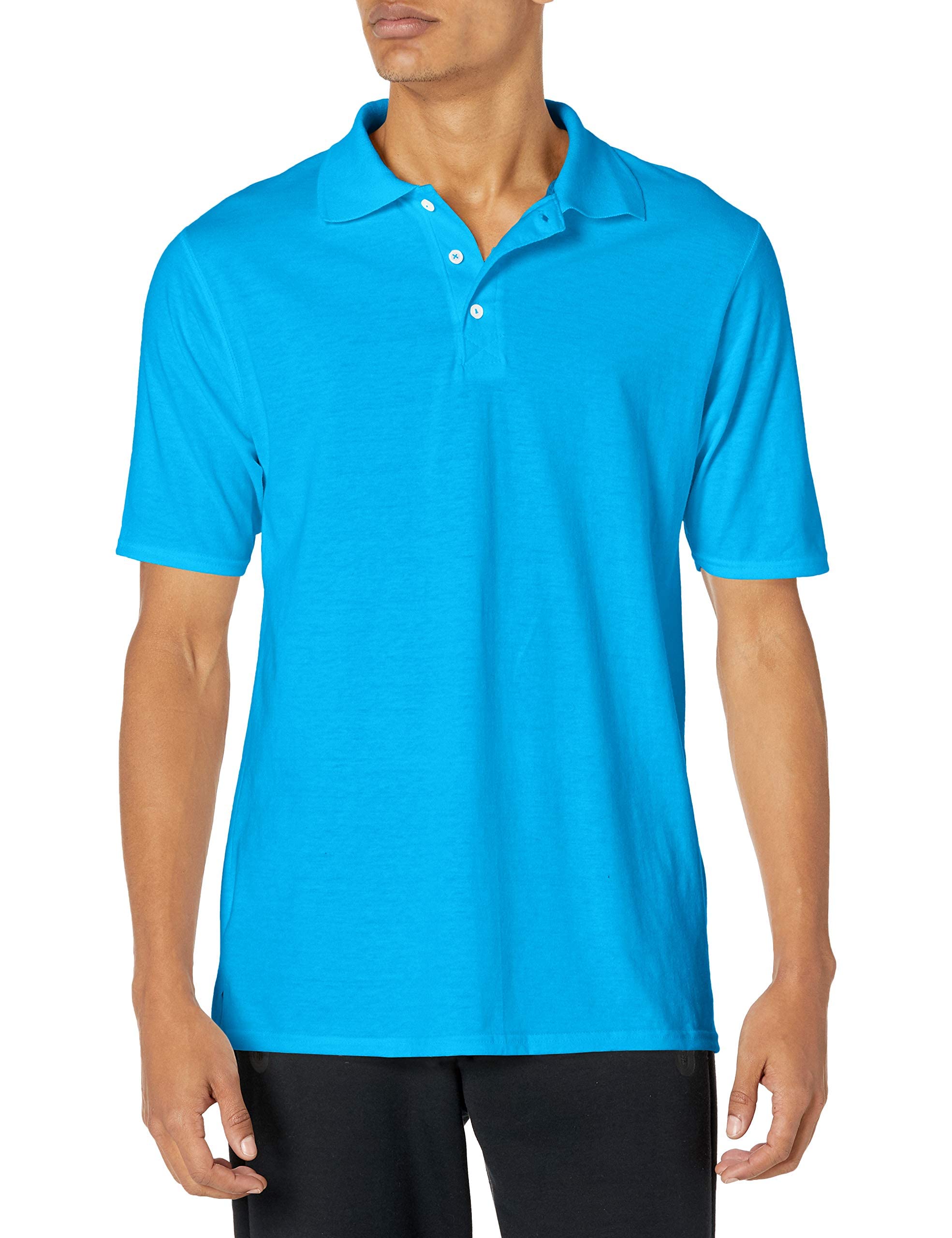 Hanes mens X-temp Performance Polo, Cotton Blend Sport Shirt for Men With Odor Control