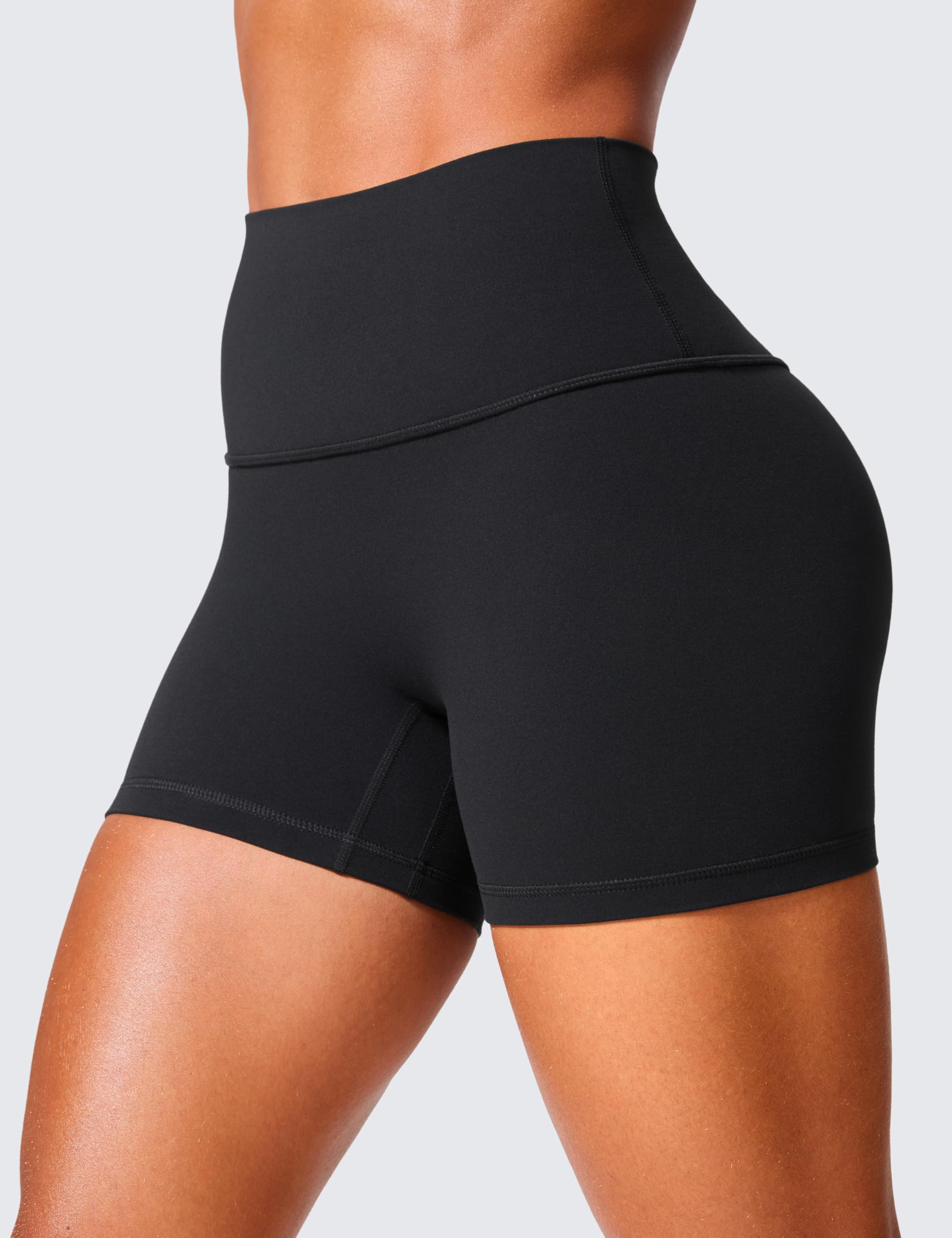 CRZ YOGA Secretsculpt Biker Shorts 4" | Booty Scrunch Butt, Butterlift, Buttery Soft, Moderate Compression, Workout, Pilates, No Front Seam, High Waist, for Women