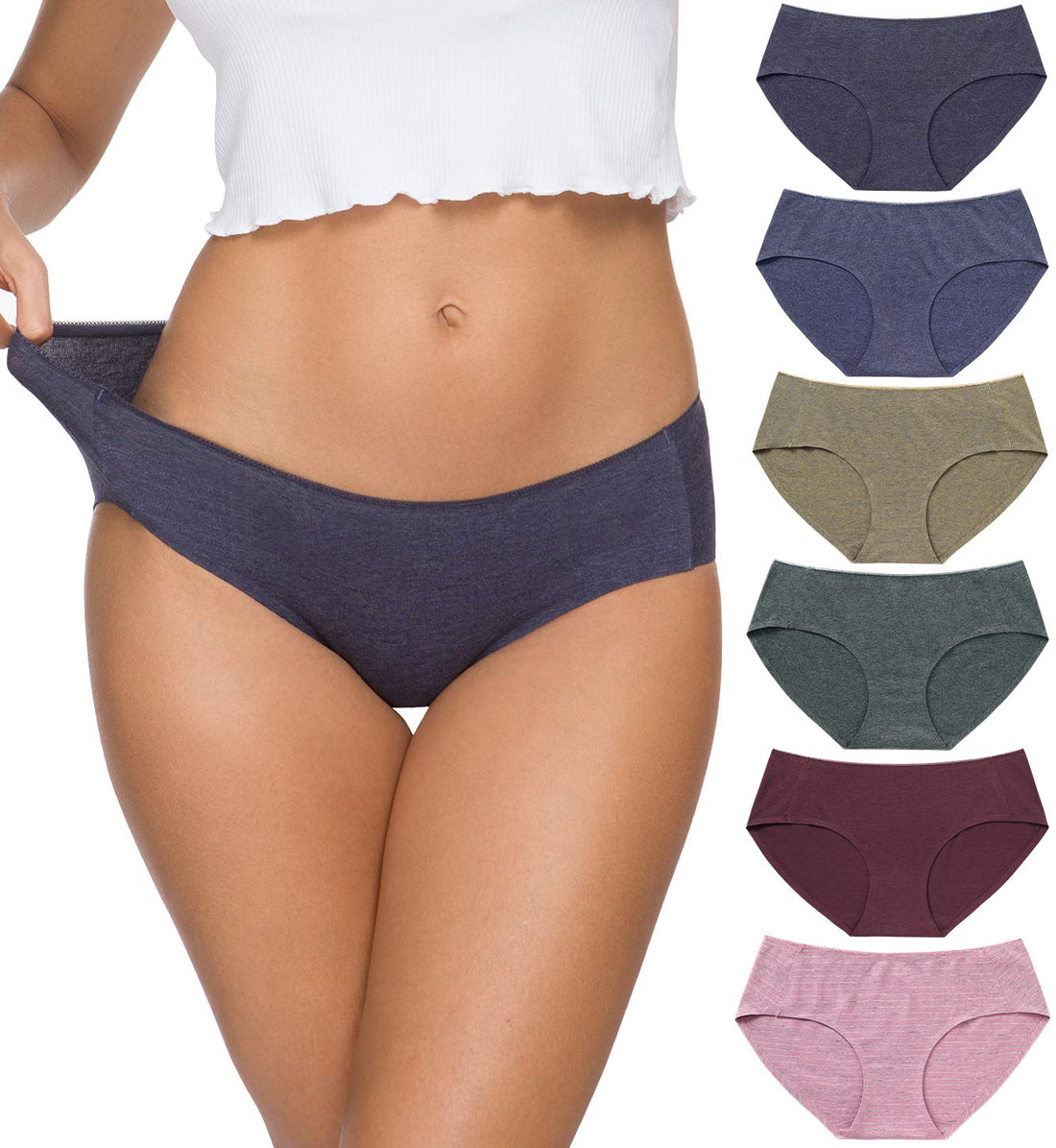Wealurre Cotton Bikini Women's Breathable Panties Seamless Comfort Underwear