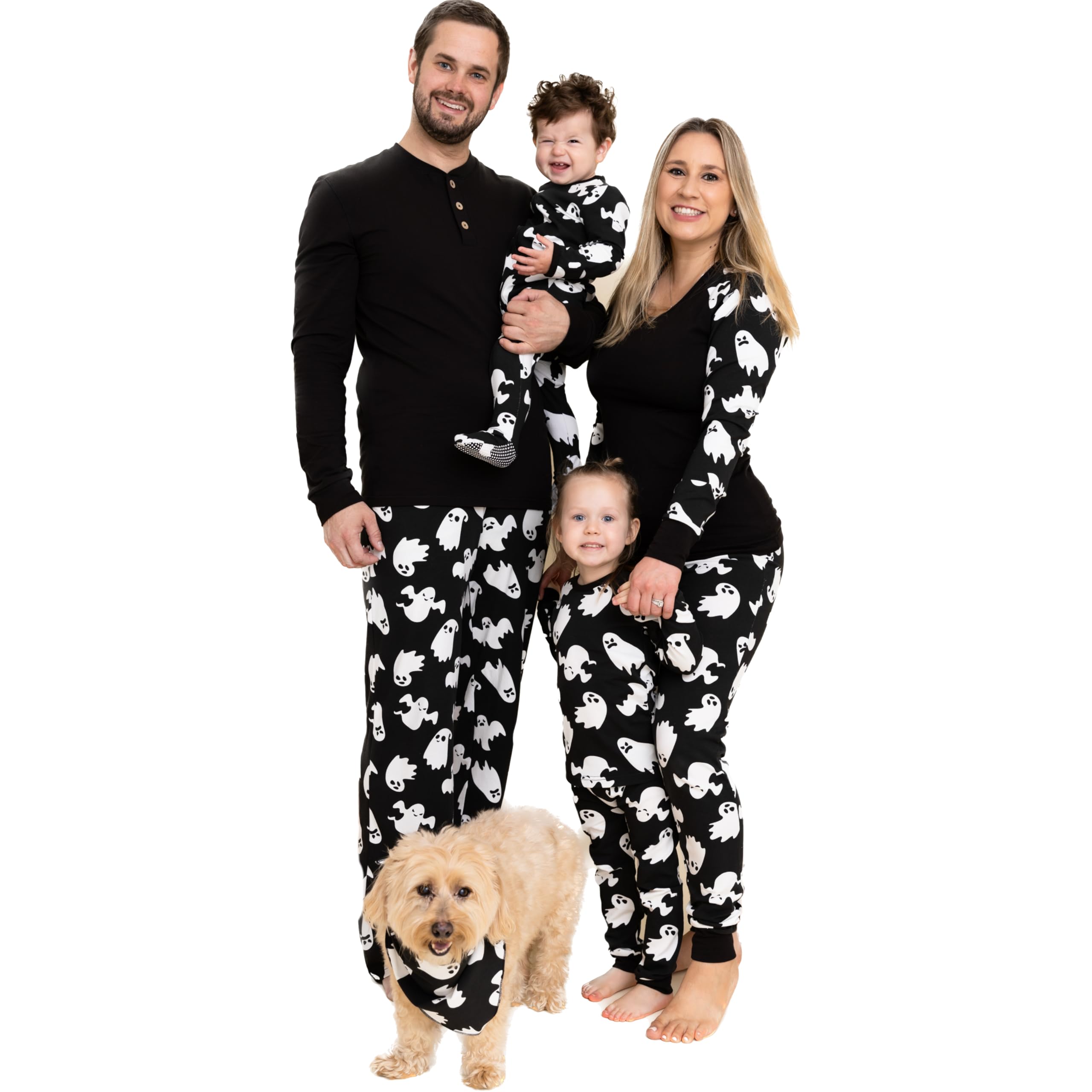Owlivia Christmas Halloween Pajamas For Family, Organic Cotton Holiday Pjs Matching Sets