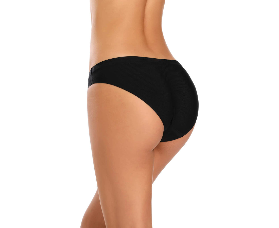voenxe Women Bikini Underwear,Seamless Breathable Ladies No Show Panties | 5 Pack Invisible Comfortable Briefs,No Seam Soft Woman Mesh Workout Undies,Elastic Comfy Stretch Gym Hipster Panty, Multipack
