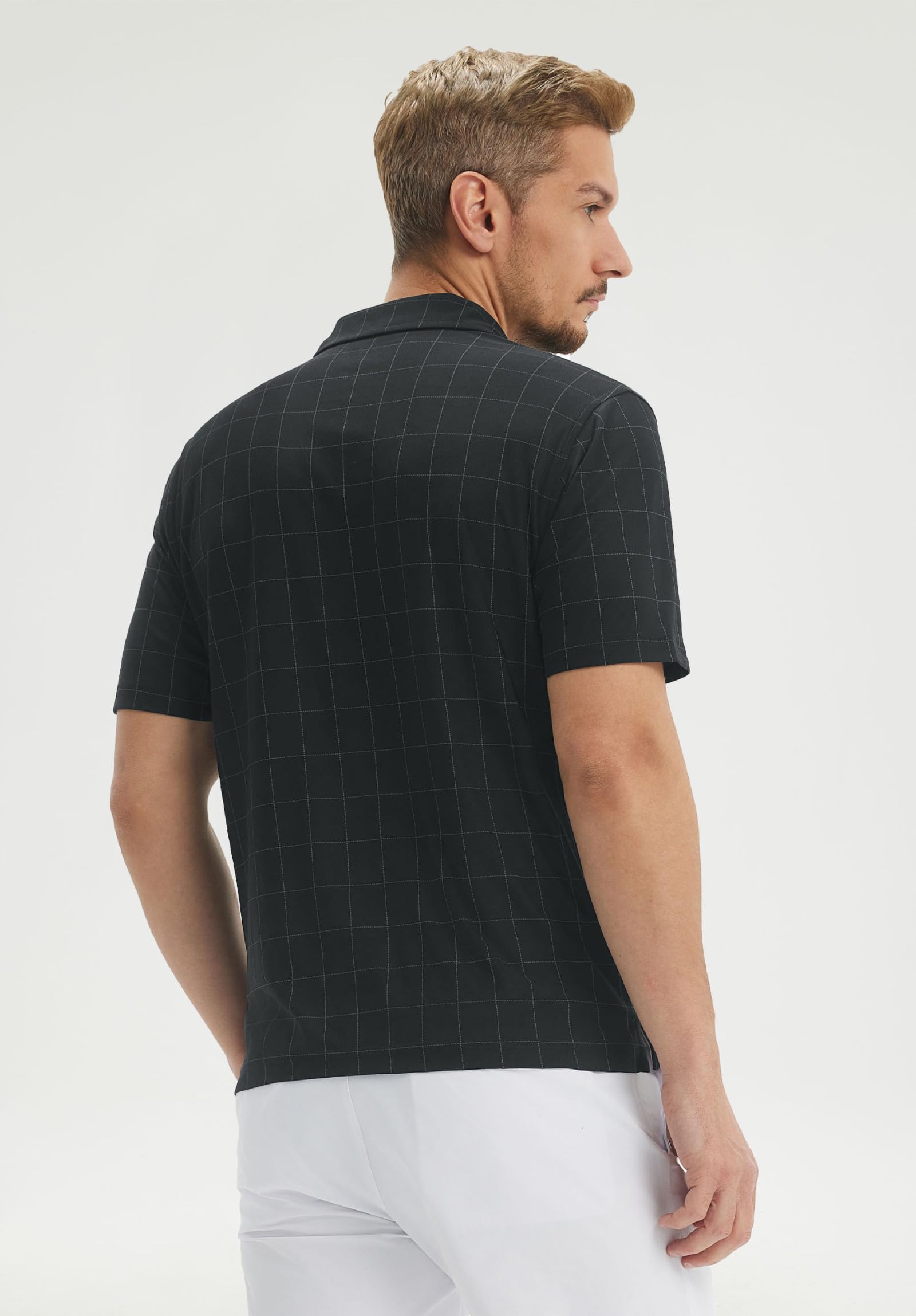 M MAELREG Men's Golf Shirts Short Sleeve Lightweight Performance Moisture Wicking Dry Fit Casual UPF 30+ Polo Shirts for Men