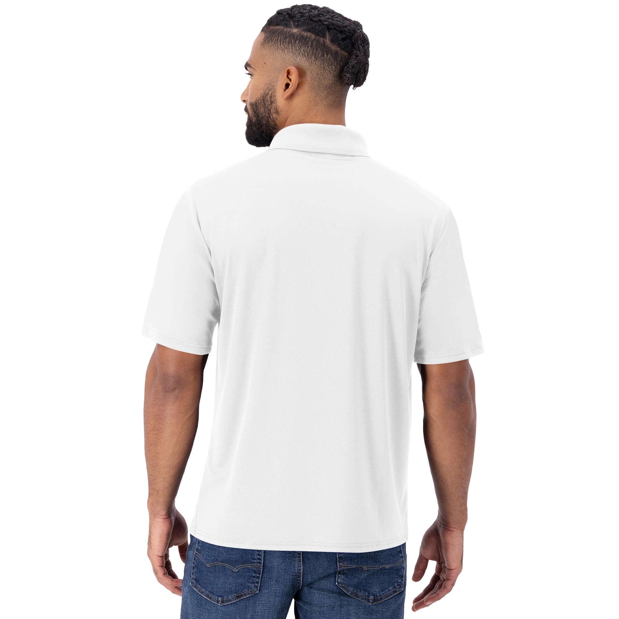 Hanes Men's Cool DRI Polo Shirt, Quick-Drying Performance Polo for Men, UPF Protection