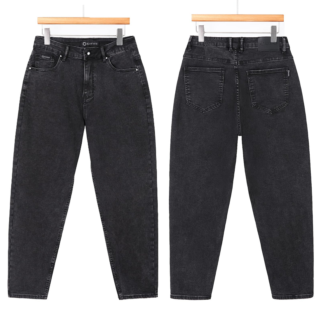 Fleece Lined Jeans Men Winter Stretch Denim Warm Pants Loose Casual Jeans