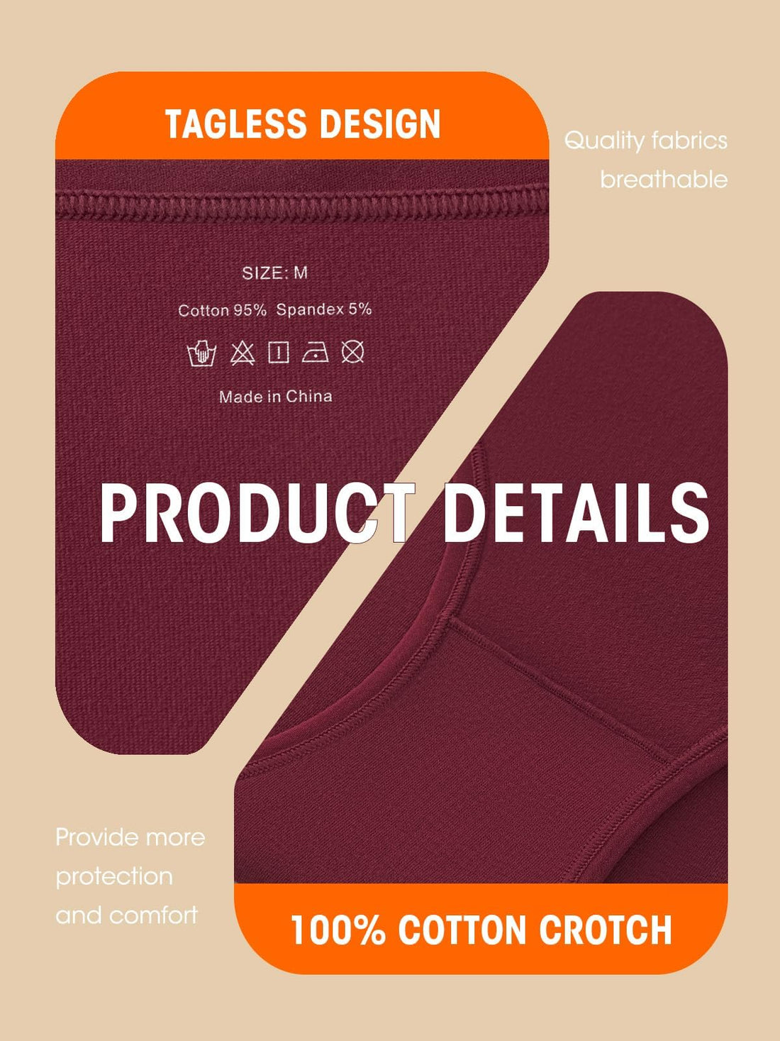 Cotton Hipster Panties Women: 6-Pack Soft Full Coverage Mid Rise Underwear for Everyday Comfort