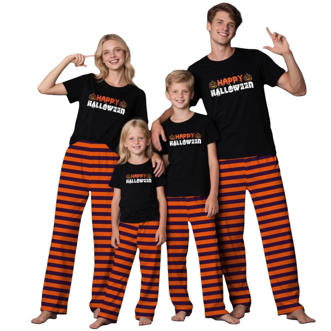 TEERAPHIQUE Halloween Pajamas for Family Couples Holiday PJS Matching Sets