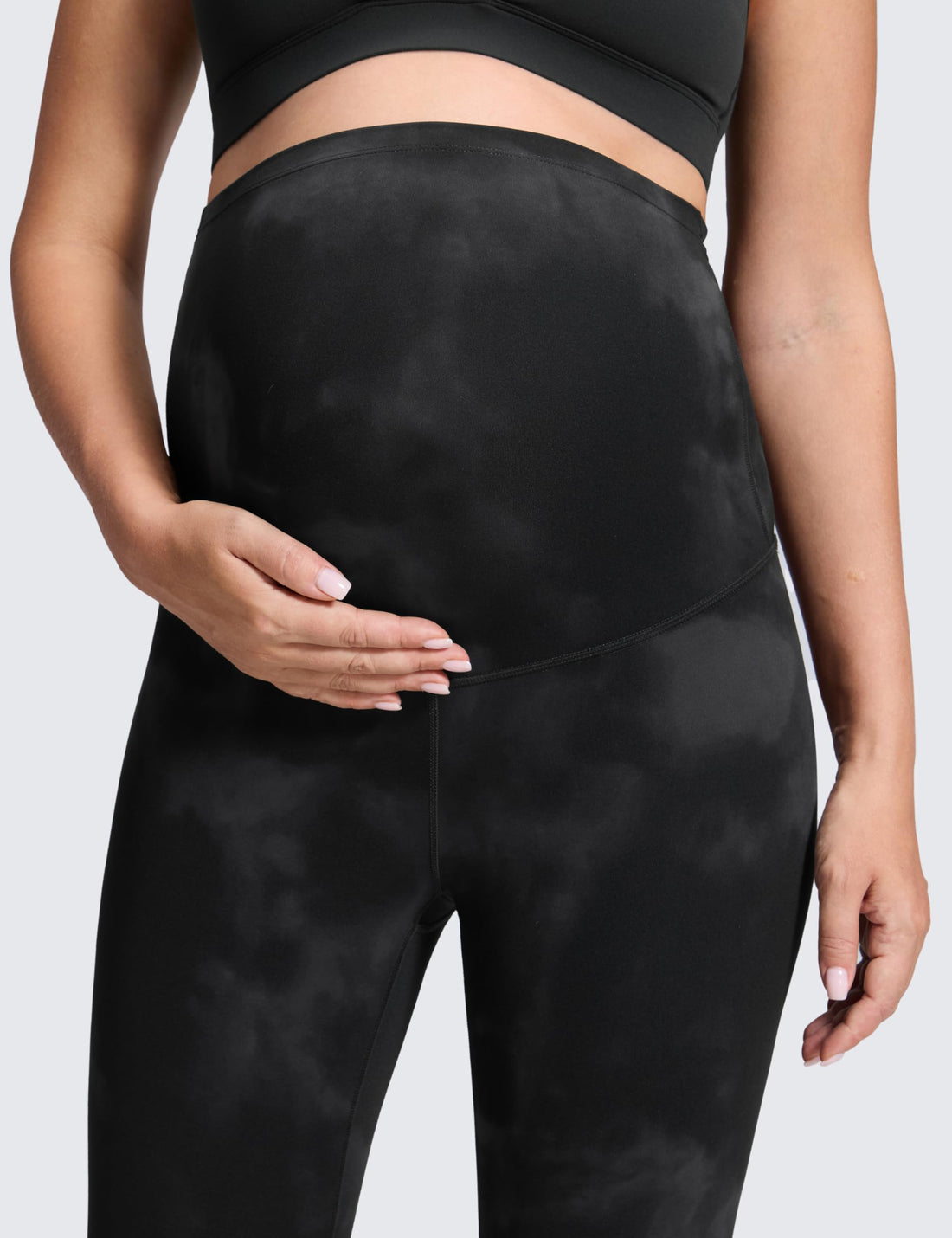 CRZ YOGA Maternity Leggings 25" | Butterluxe, Extremely Soft, Gentle Compression, Yoga, Super High Rise, U-shaped Belly, Pregnancy and Postpartum