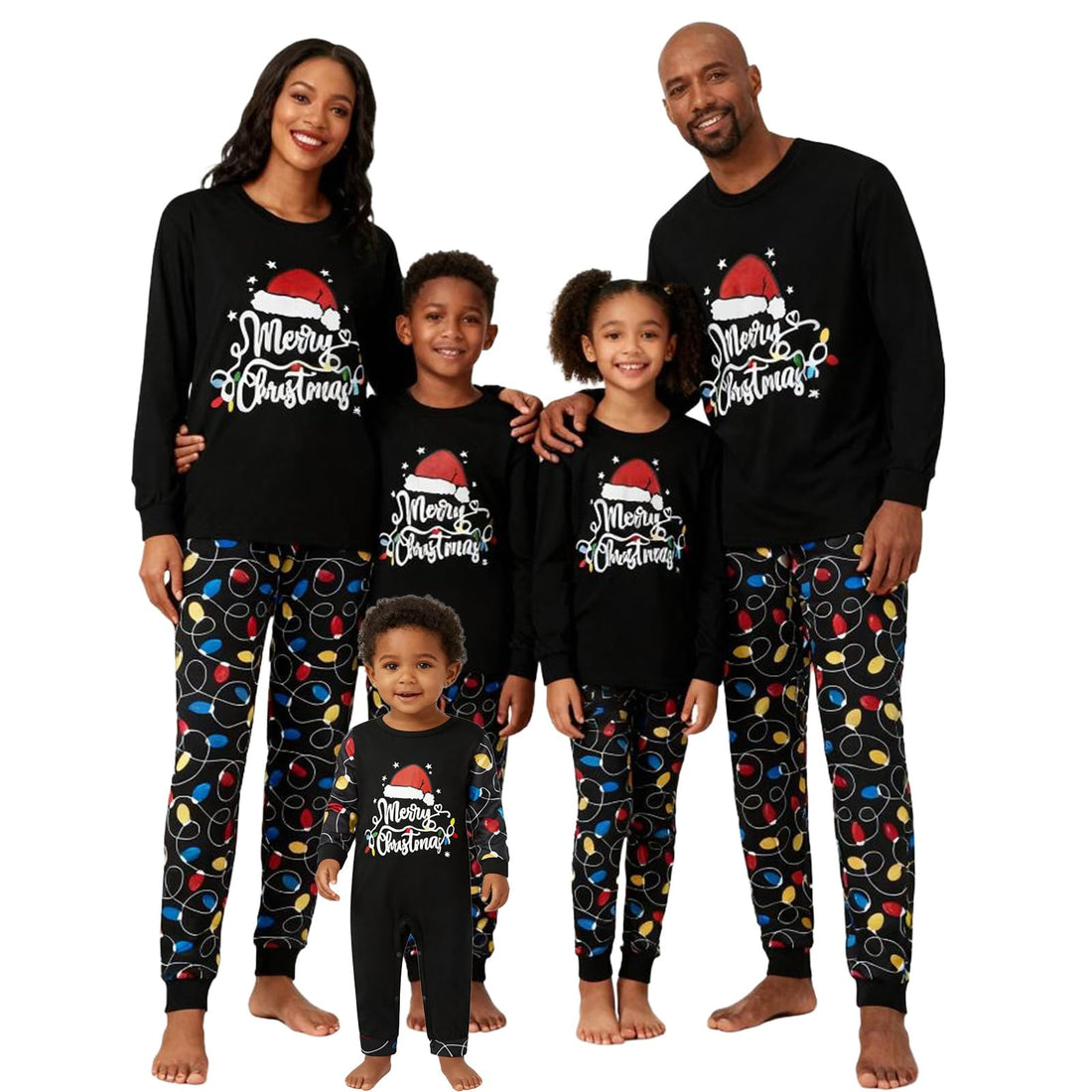 Christmas Pajama Family Matching Pajamas Sets Christmas Pjs Sleepwear Outfits for Christmas Holiday Xmas Party