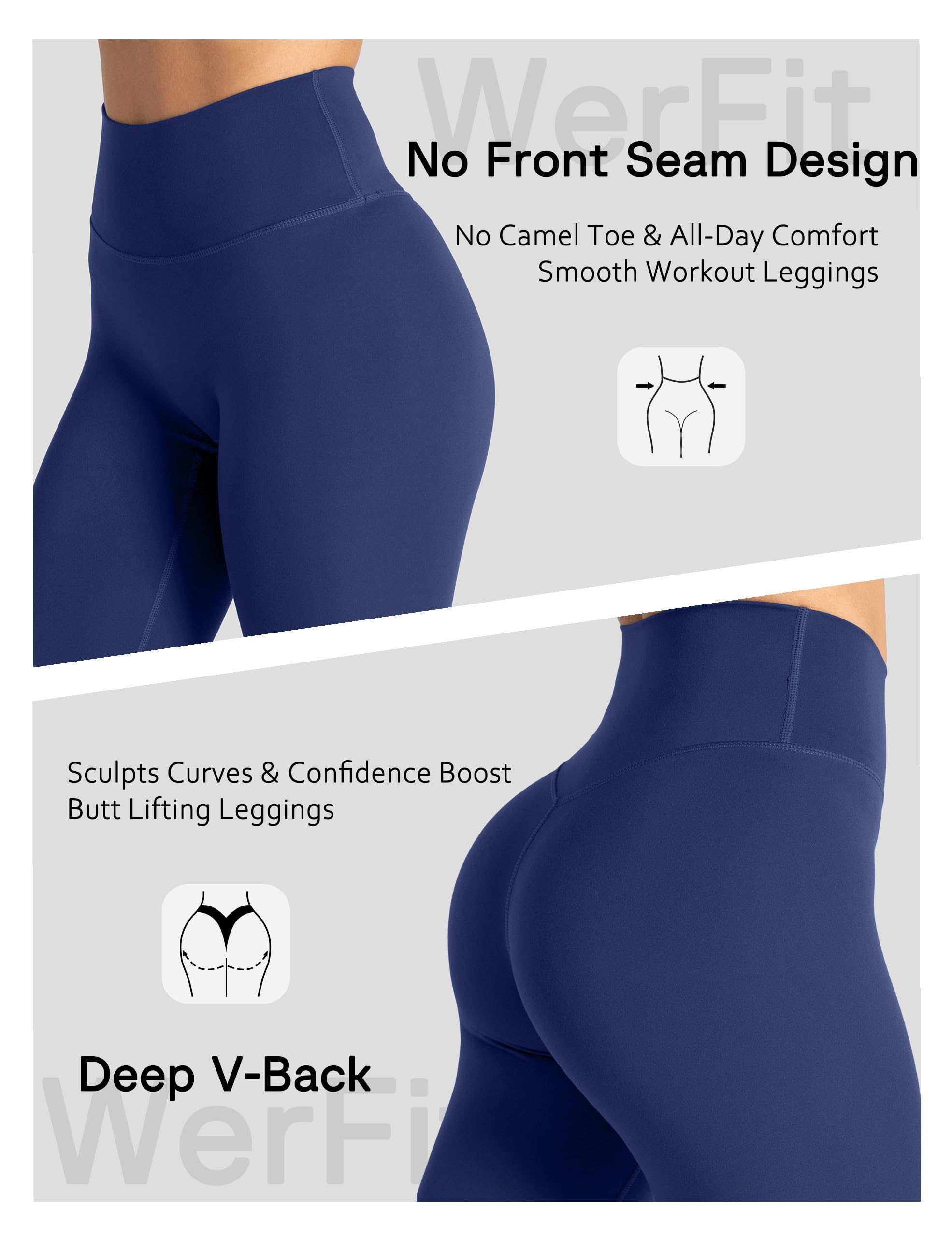 Unthewe Womens Naked Feel Leggings 25"