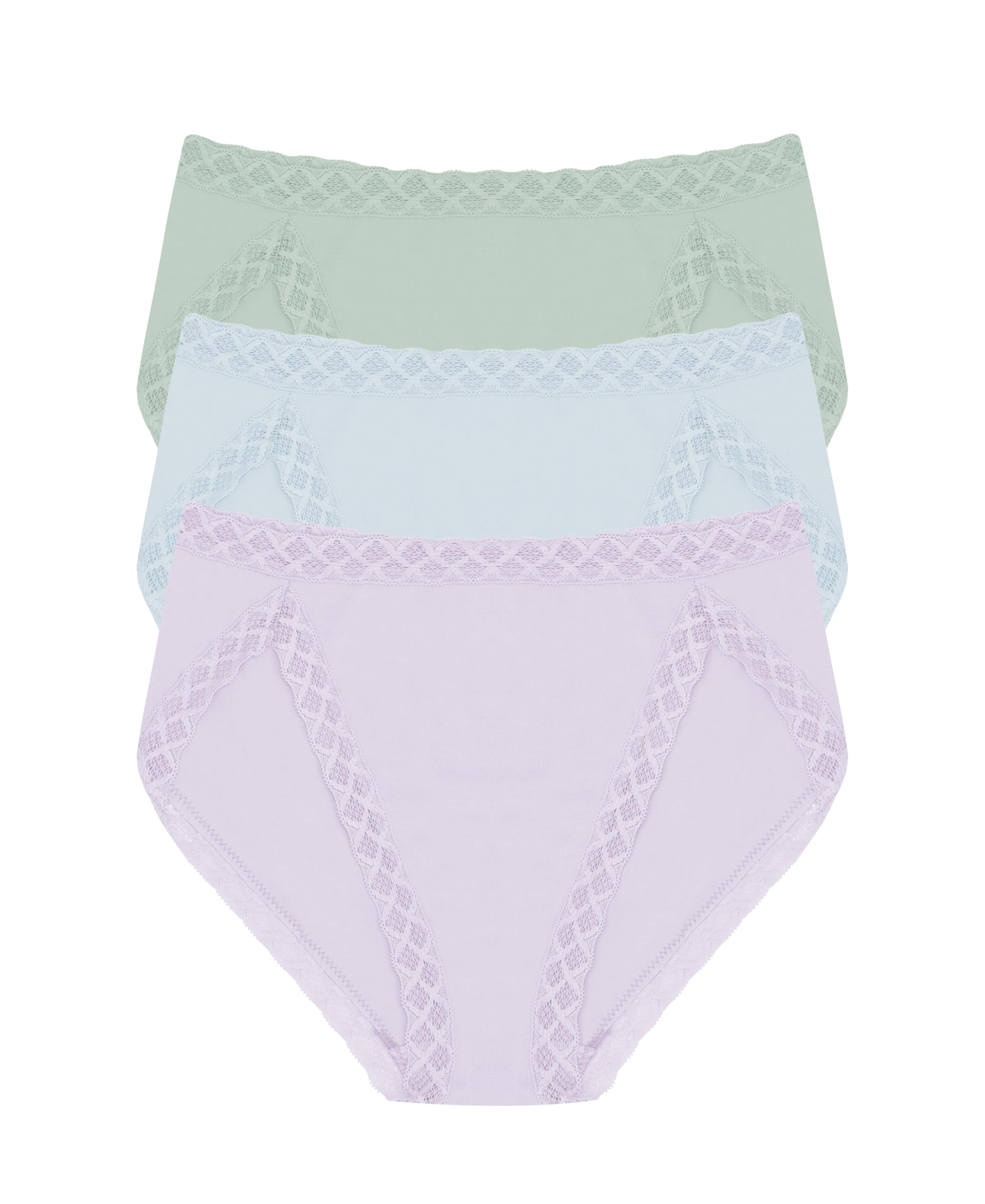Natori Women's Pima Bliss French Cut Briefs 3 Pack