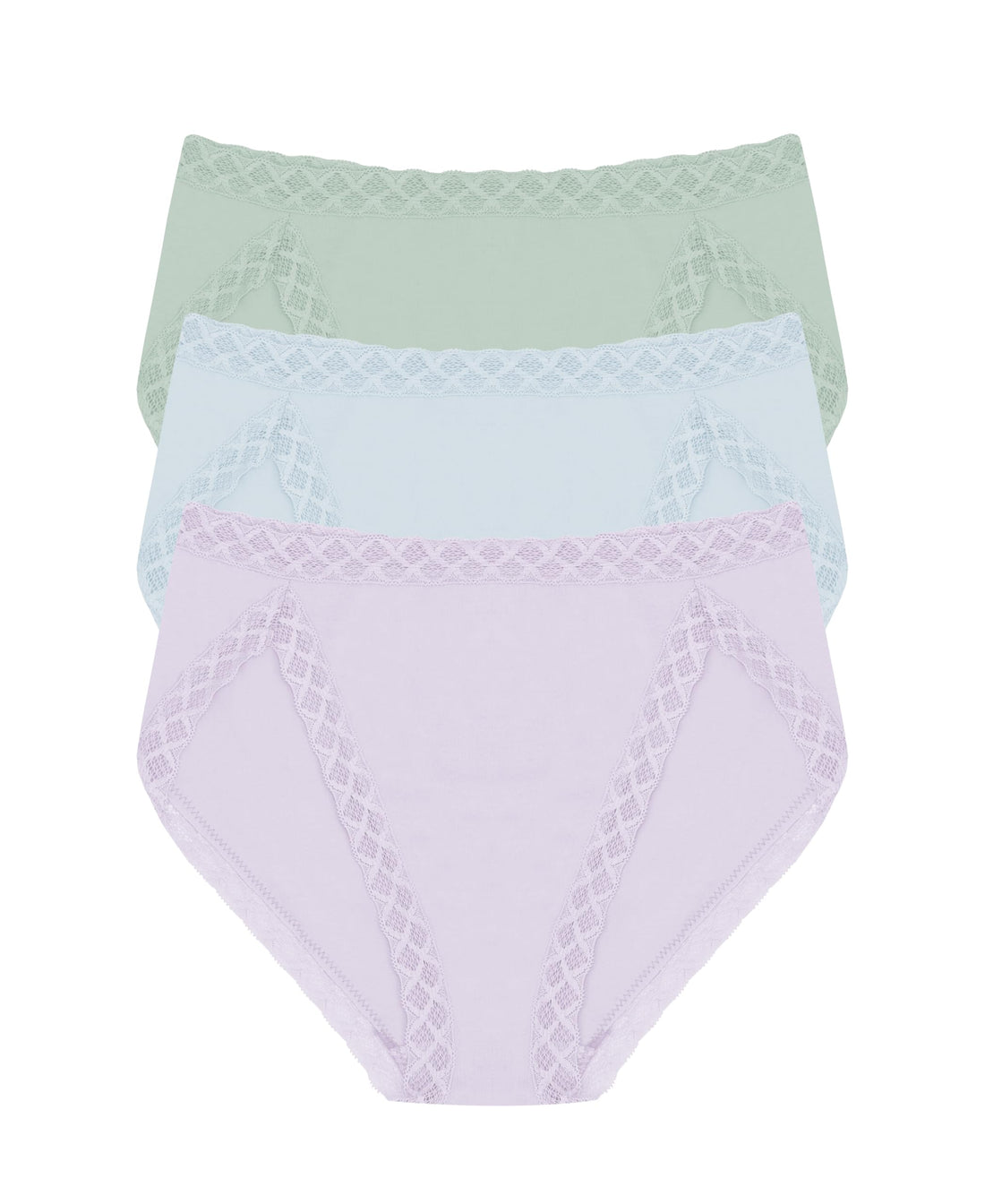 Natori Women's Pima Bliss French Cut Briefs 3 Pack