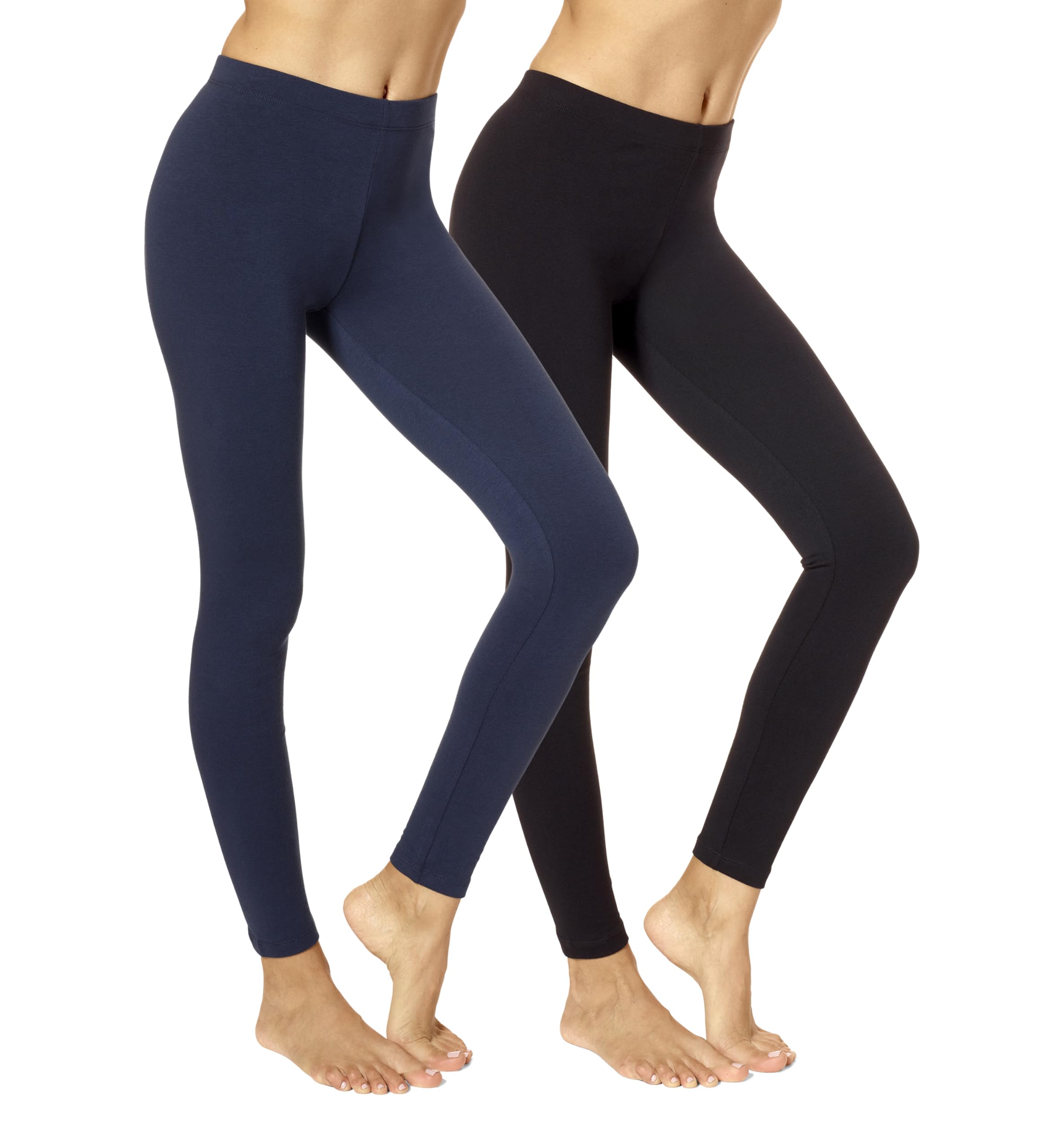 no nonsense Women's Leggings - Soft Cotton Feel, Comfortable & Perfect for Layering, Gentle Elastic Waistband