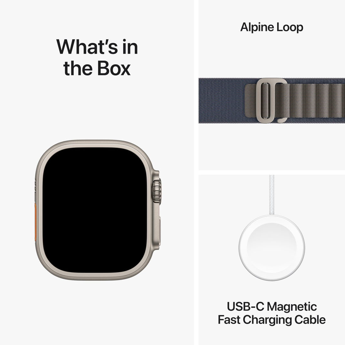Apple Watch Ultra 2 [GPS + Cellular, 49mm] - Titanium Case with Blue Ocean Band, One Size (Renewed)