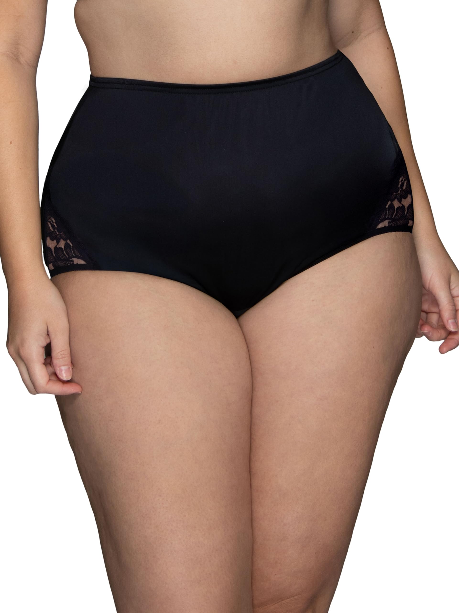 Vanity Fair Women's High Waisted Underwear, Full Coverage Ladies Panties, Perfectly Yours Briefs