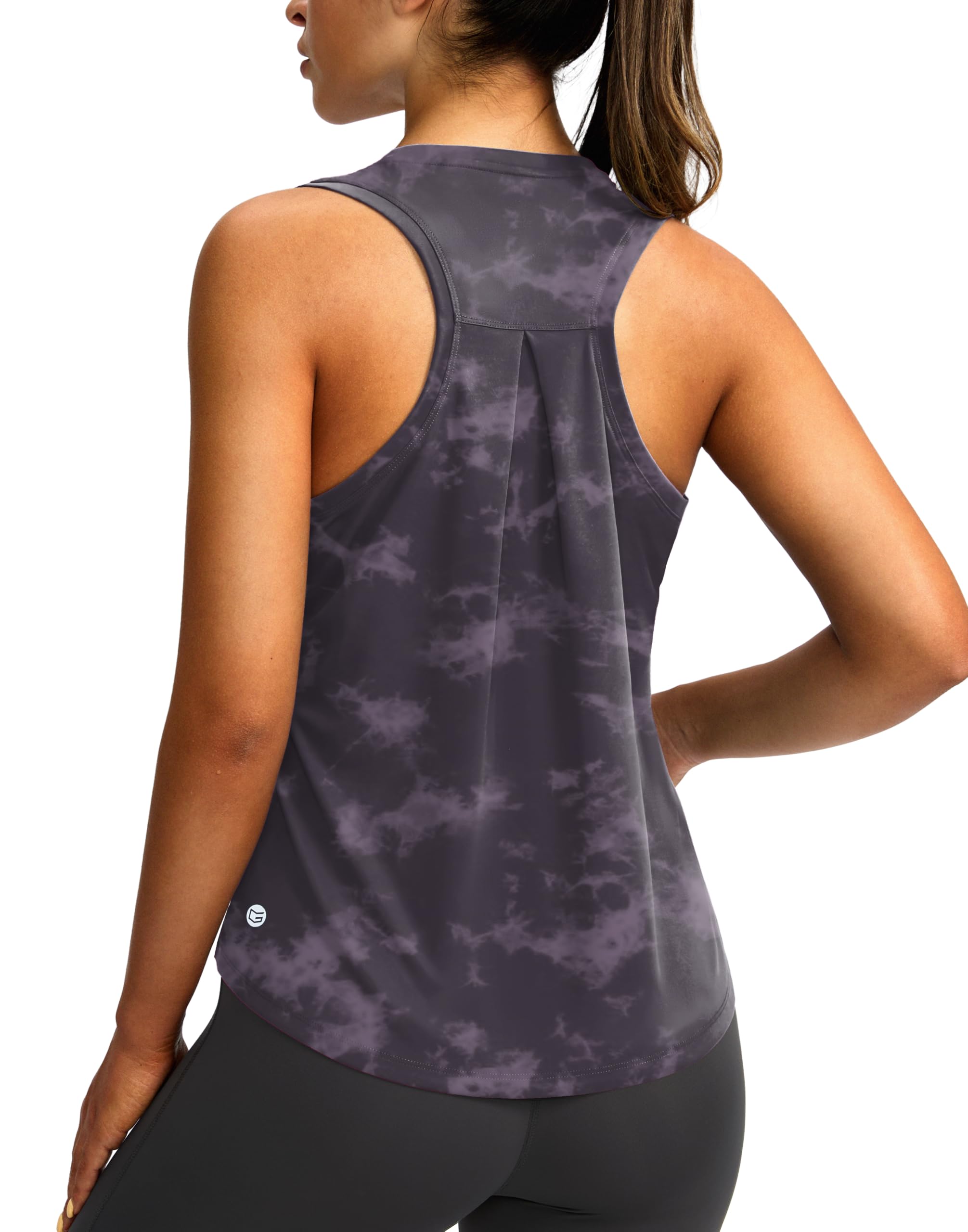 Women's Workout Tops Racerback Athletic Tank Tops Sleeveless Loose Fit Yoga Running Gym Shirts for Women