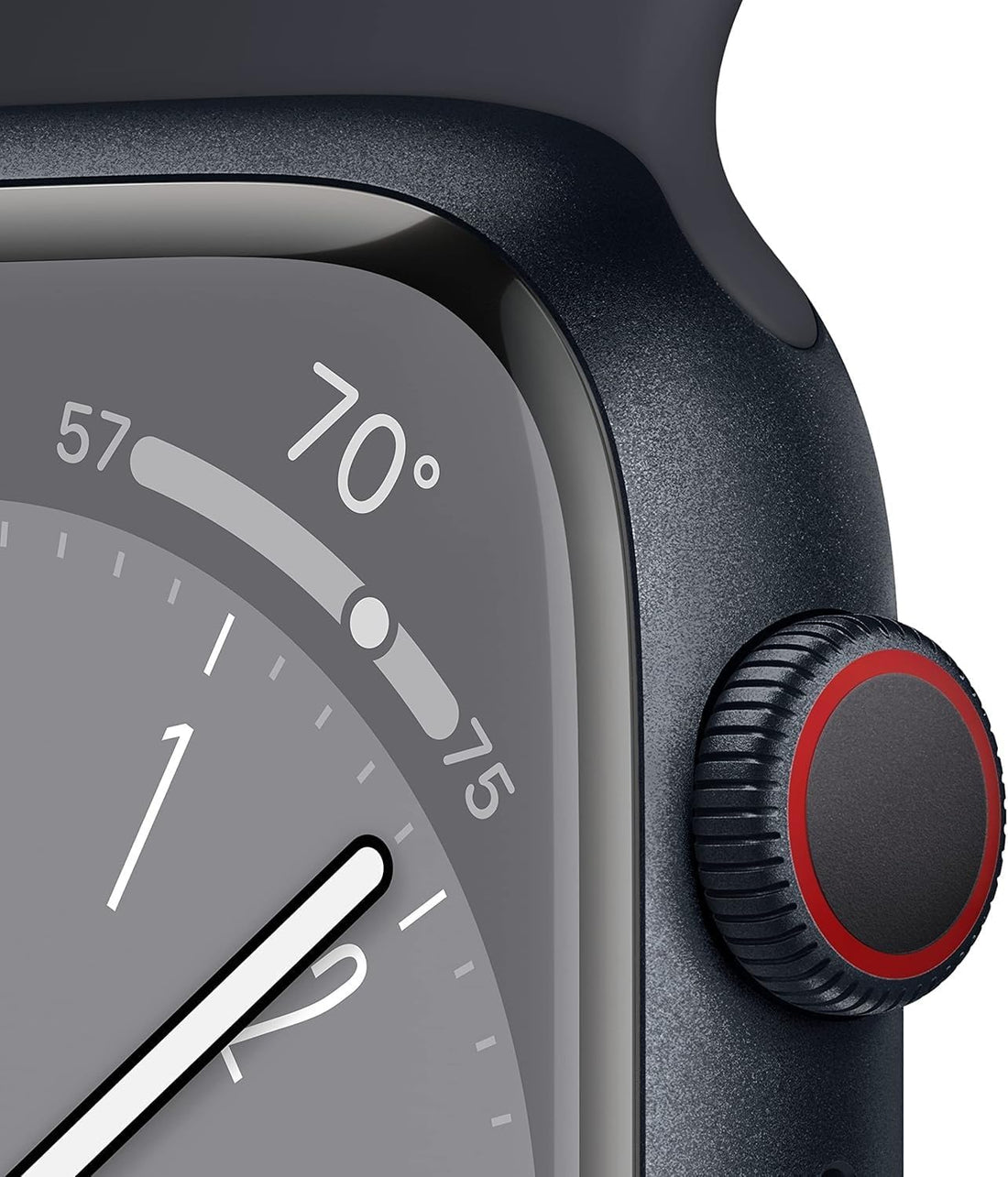 Apple Watch Series 8 [GPS, 41mm] - Midnight Aluminum Case with Midnight Sport Band, S/M (Renewed)