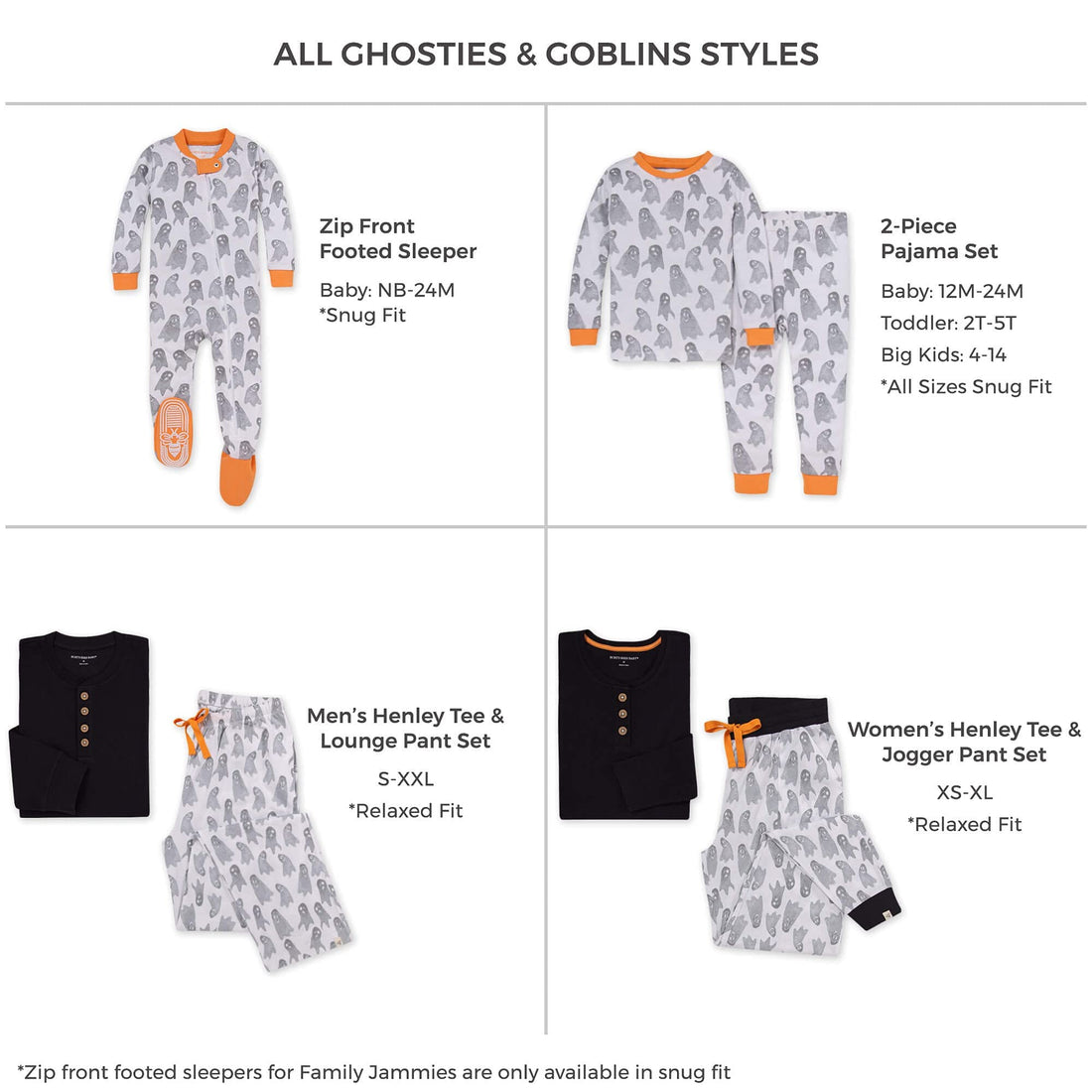 Burt's Bees Baby Matching Family Jammies, Organic Cotton, Holiday Pajamas