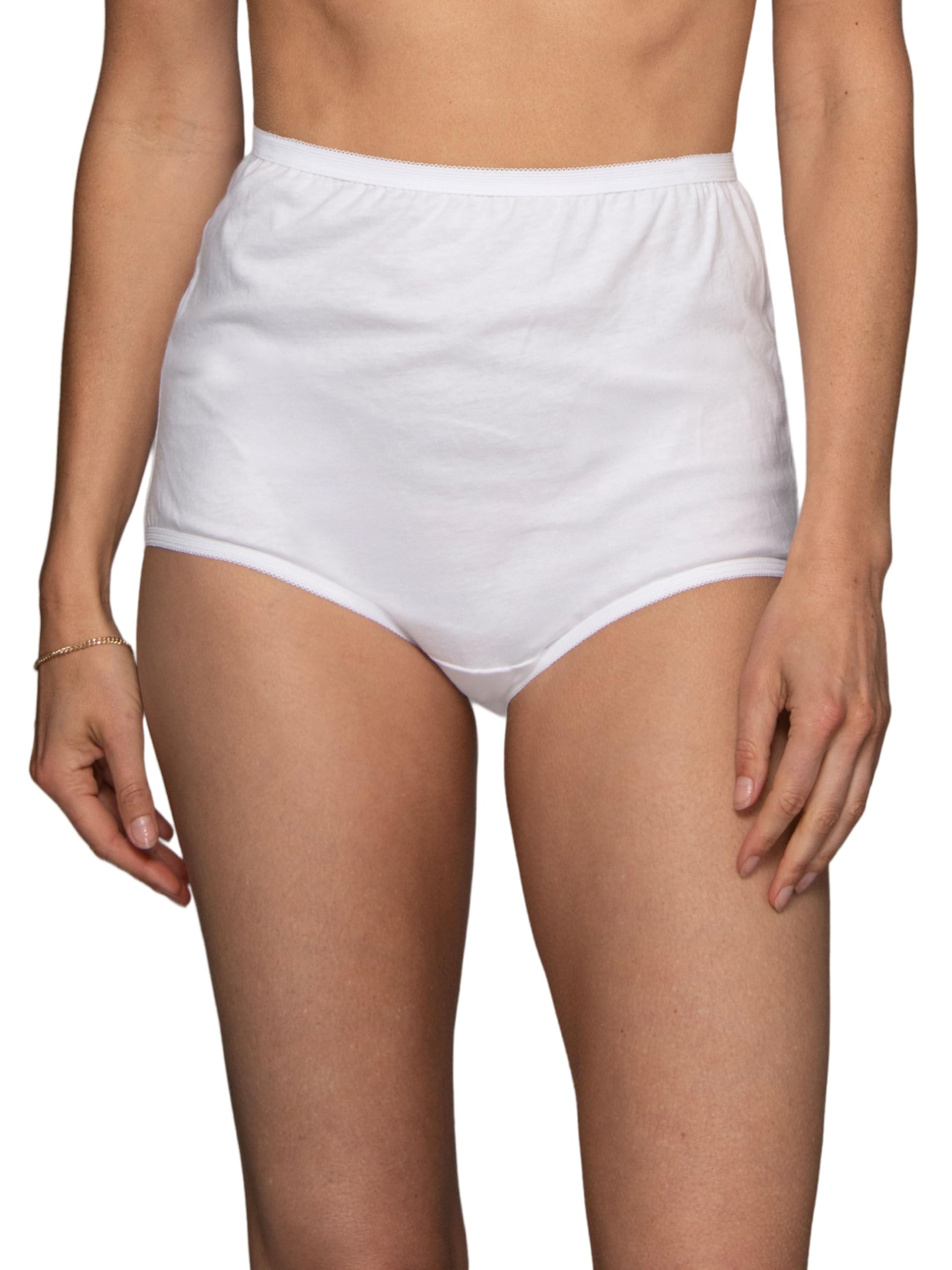 Vanity Fair Women's High Waisted Underwear, Full Coverage Ladies Panties, Perfectly Yours Briefs