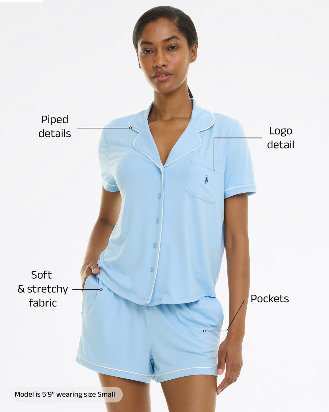 U.S. POLO ASSN. Summer Pajamas for Women Set