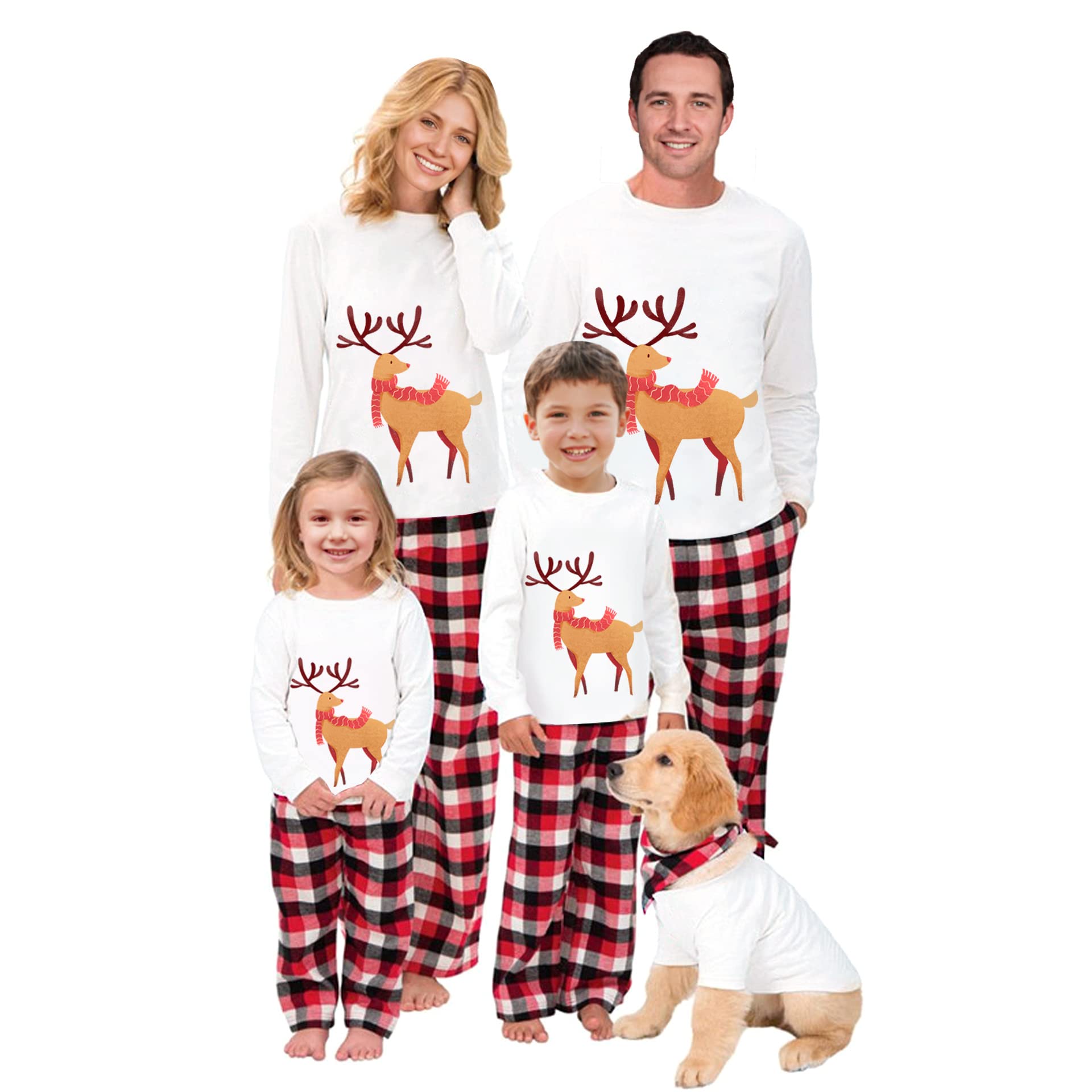 WephuPSho Christmas Family Matching Pajamas, Festive Xmas Jammies Sets for the Whole Family, Holiday Pjs Christmas