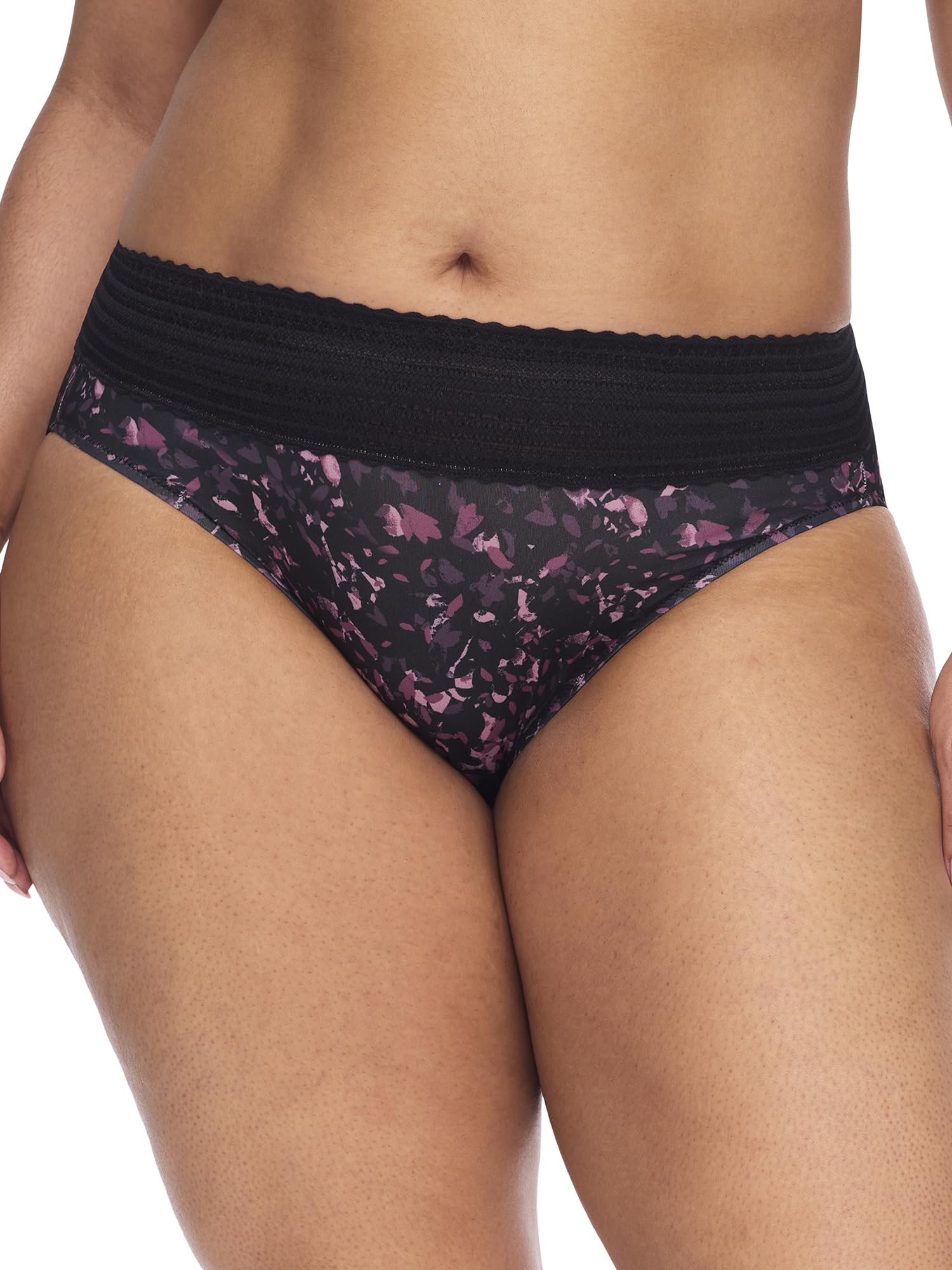 Warner's Women's No Pinching, No Problems Dig-Free Comfort Waist with Lace Microfiber Hi-Cut 5109J