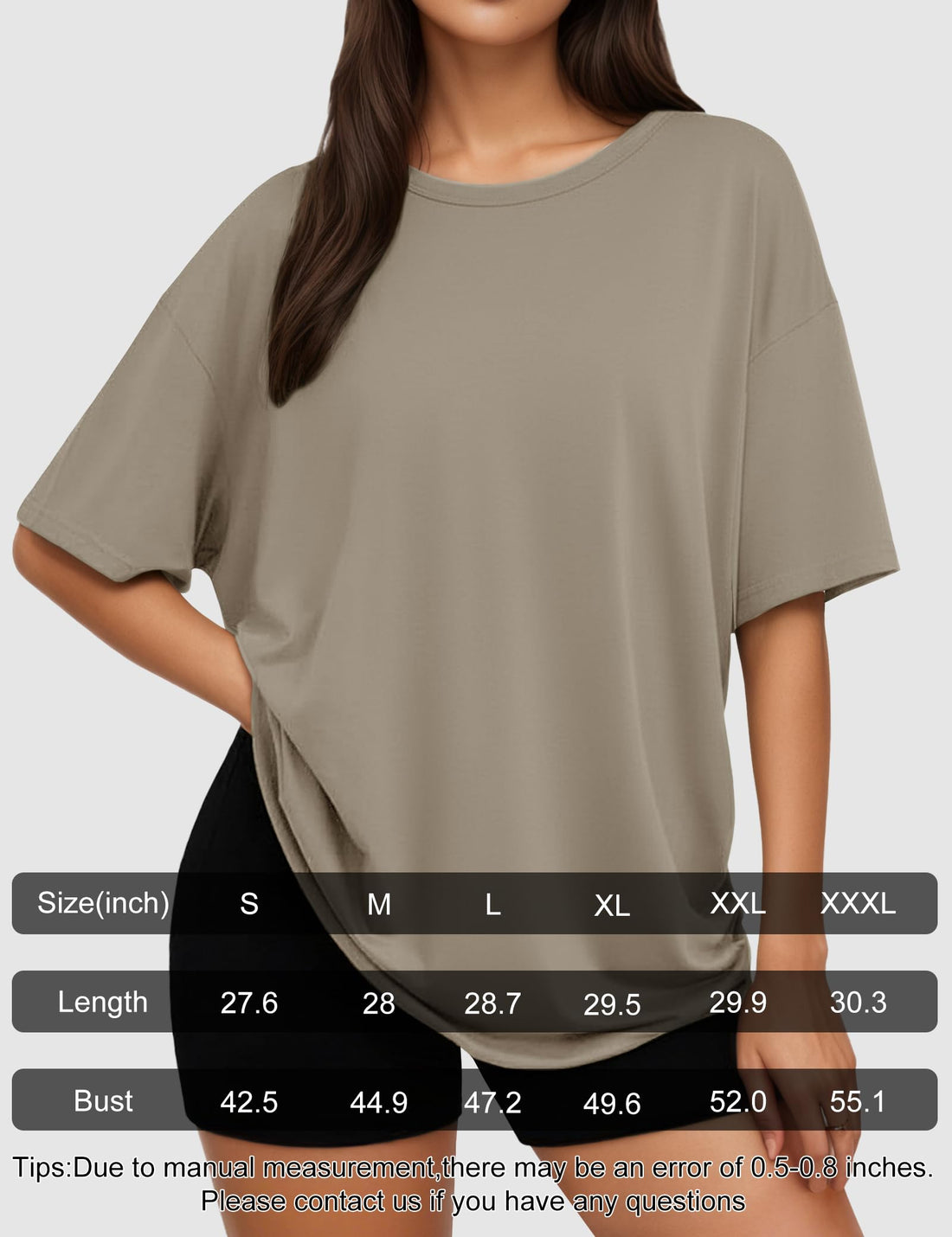 Siimcuzy 2/3/4 Pack Oversized Tshirts for Women Short Sleeves Workout Tops | Loose Fit, Crew Neck, Baggy, Summer, Casual, Gym, Plus Size, Plain, Tops, Fashion, Clothes, 2026