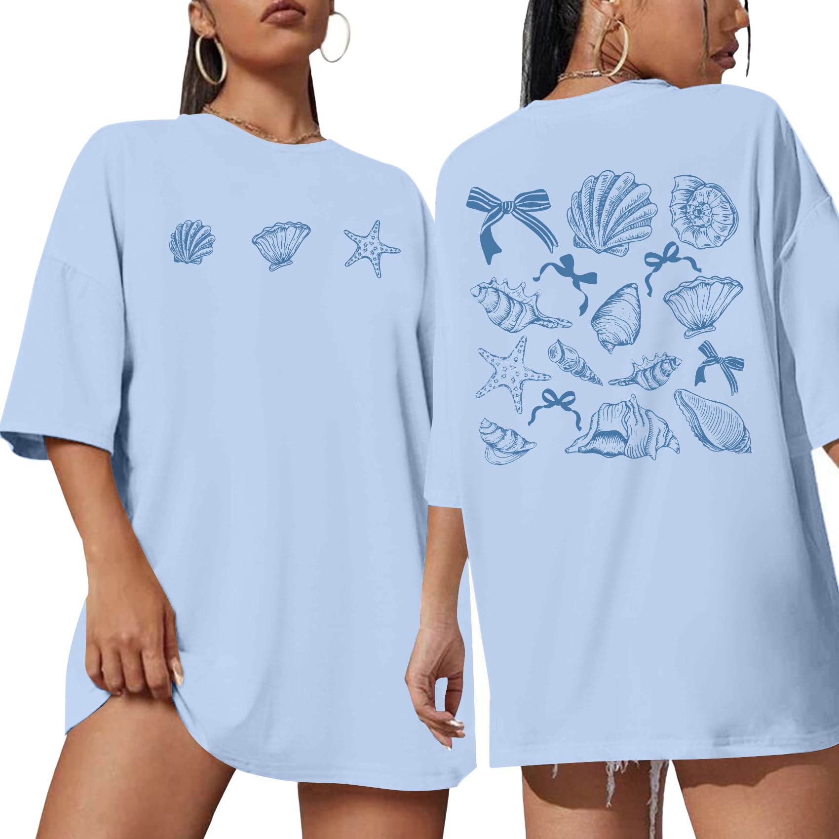 ASTANFY Oversized Tshirts for Women: Deserve Day Shirt Funny Skeleton Shirts Casual Oversized Graphic Tees Tops
