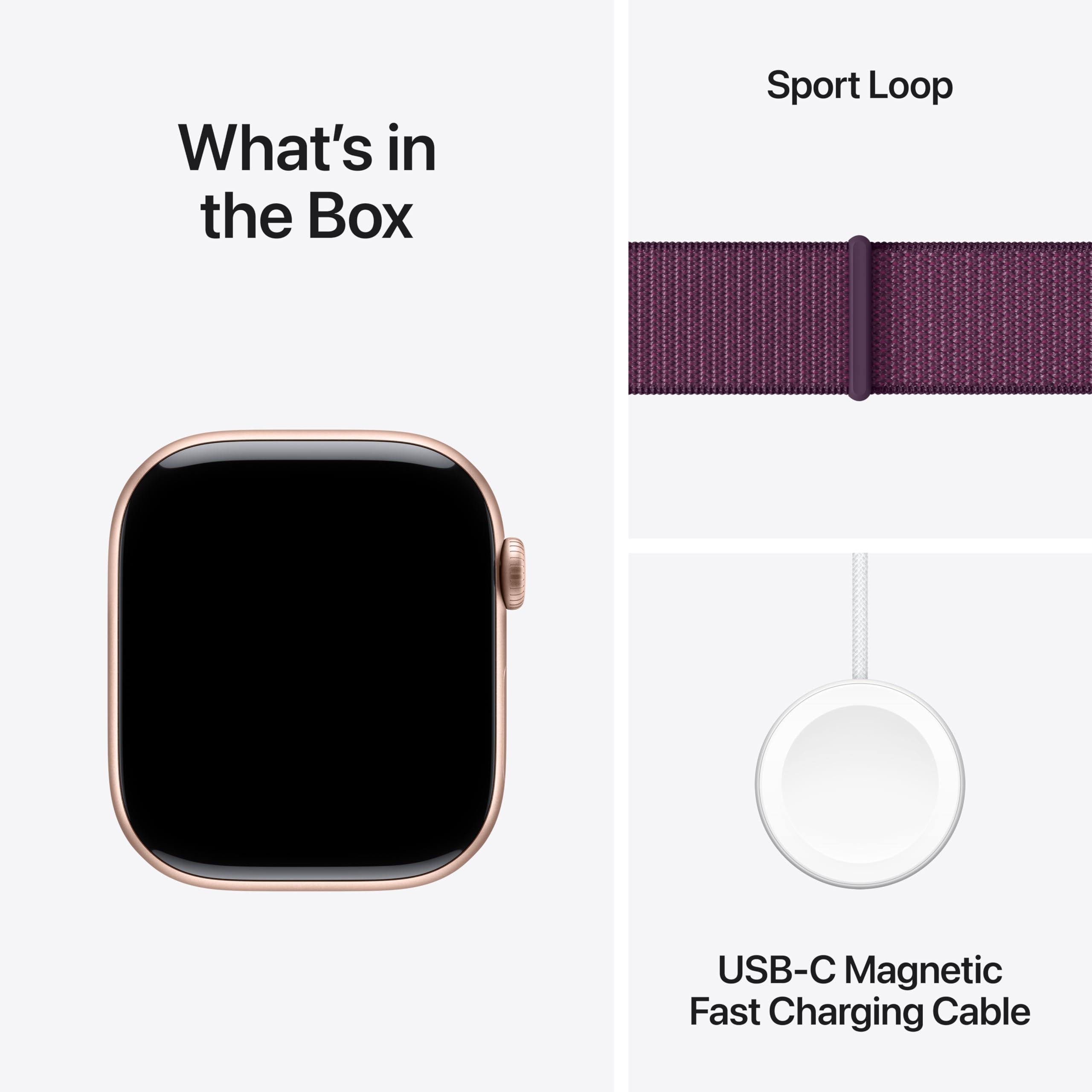 Apple Watch Series 10 [GPS 46mm case] Smartwatch with Jet Black Aluminum Case with Black Sport Band - M/L. Fitness Tracker, ECG App, Always-On Retina Display, Water Resistant