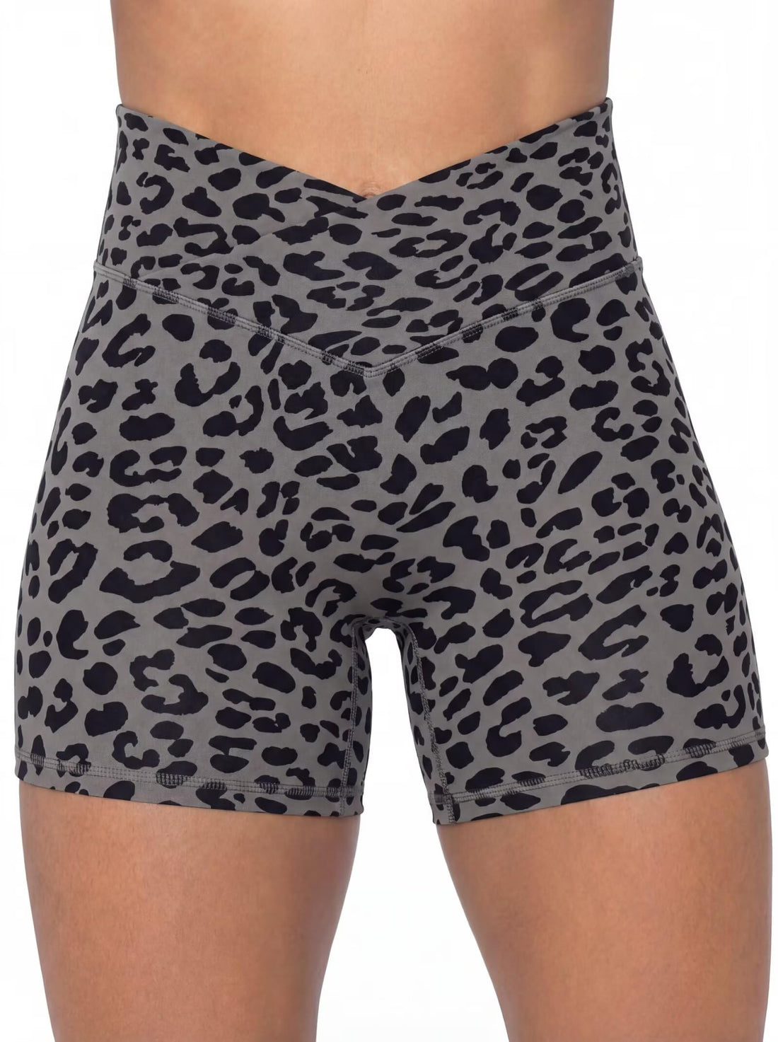 Sunzel Crossover Biker Shorts for Women, No Front Seam V High Waist Yoga Workout Gym Shorts with Tummy Control | 4 Or 6-Inch Inseam, High Waisted, Tummy Control, Crossover Waist, Buttery Soft, No Front Seam, Squat Proof, Compression