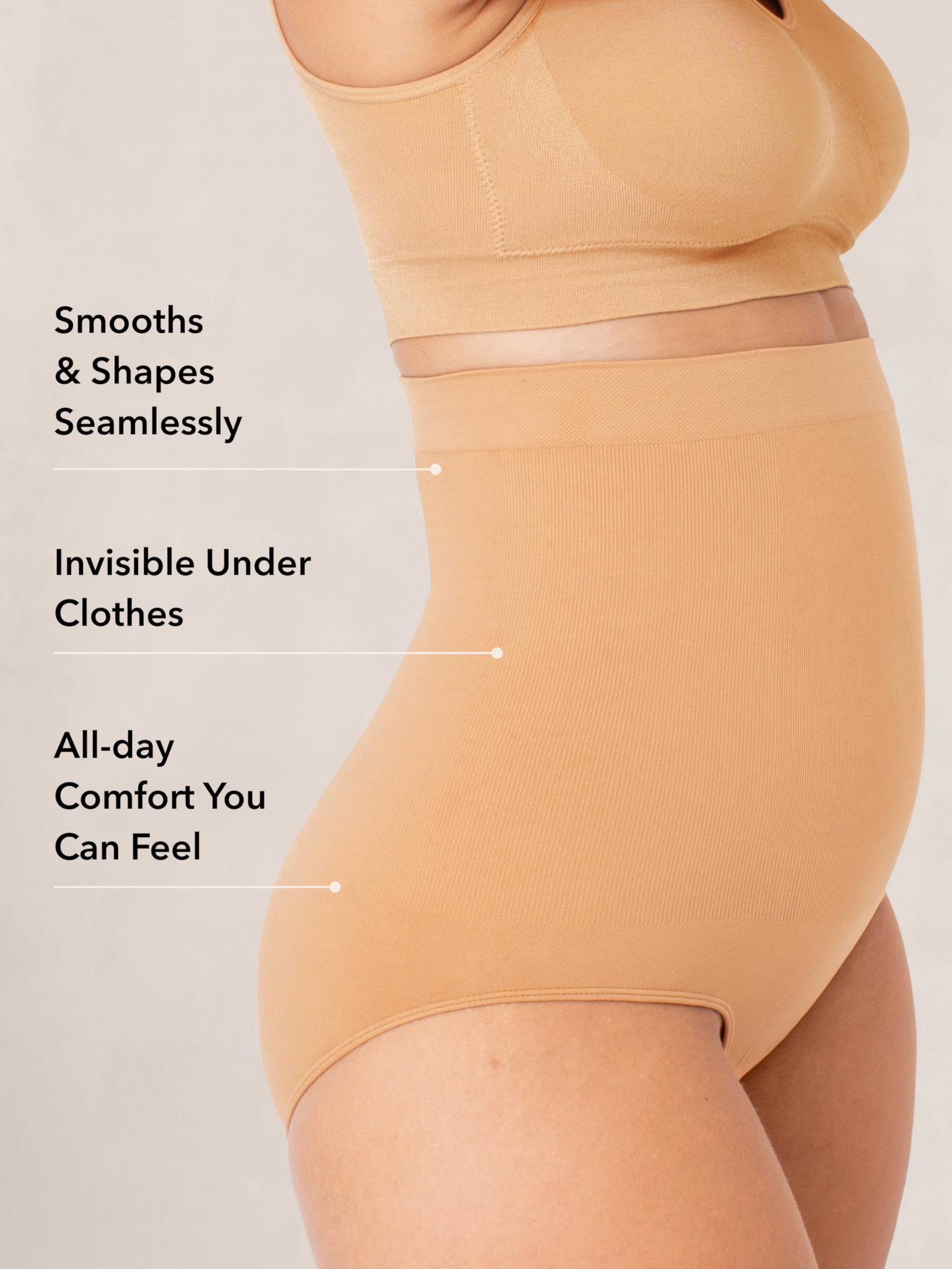 SHAPERMINT Shapewear for Women - Seamless Shapewear Tummy Control Panty, Body Shaper, Tummy Control Underwear for Women