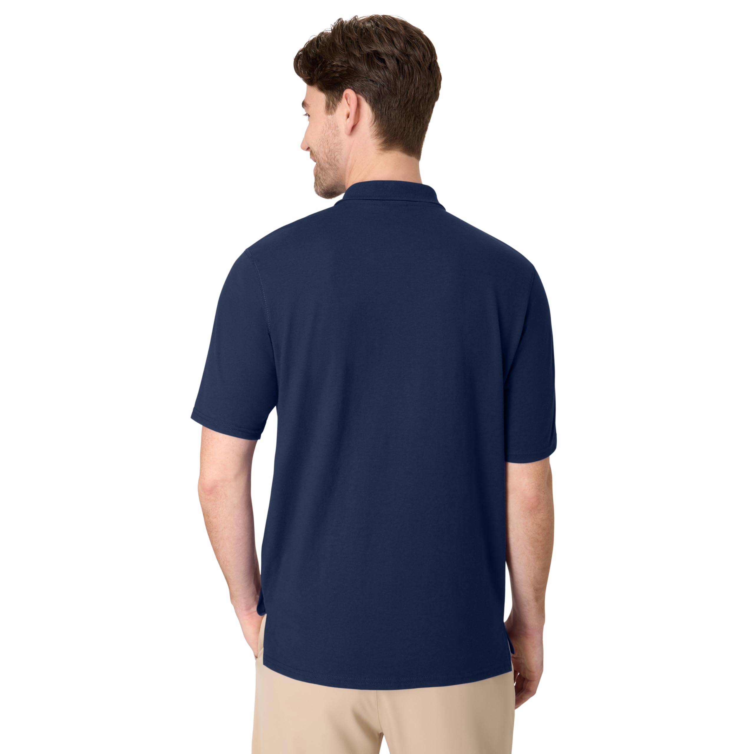 Hanes mens X-temp Performance Polo, Cotton Blend Sport Shirt for Men With Odor Control