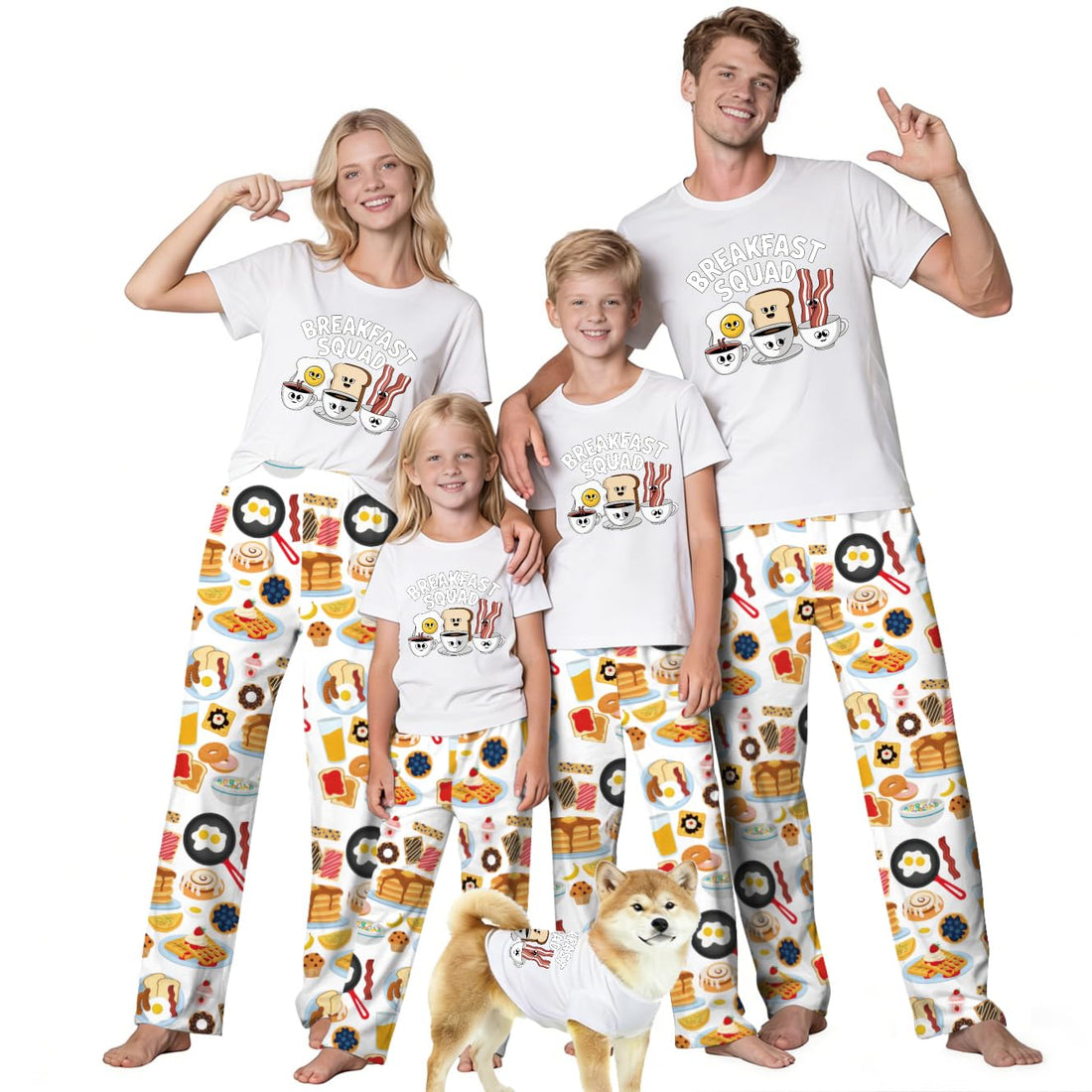 MI X TEE Matching Family Pajamas Set Mommy and Me Matching Outfits