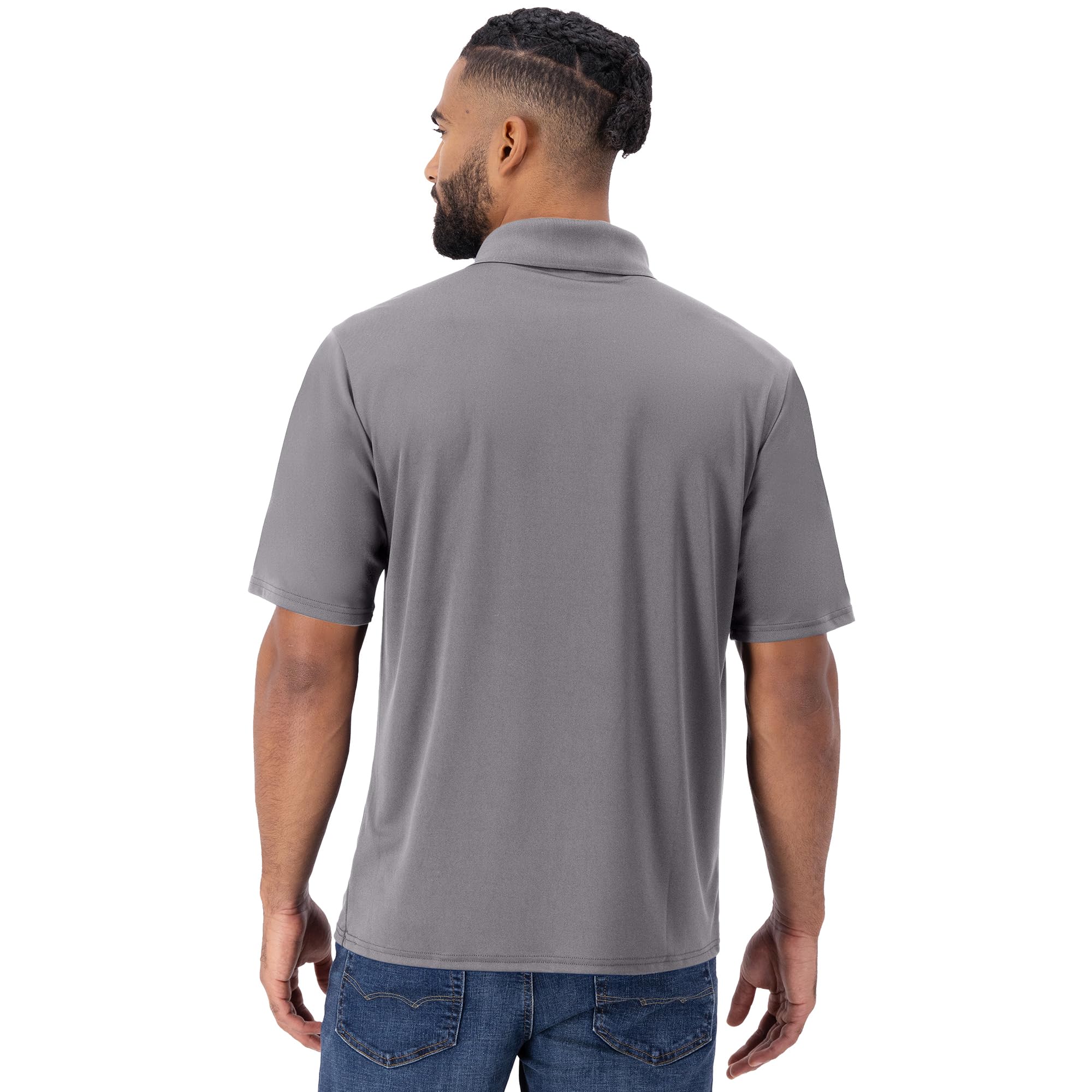 Hanes Men's Cool DRI Polo Shirt, Quick-Drying Performance Polo for Men, UPF Protection