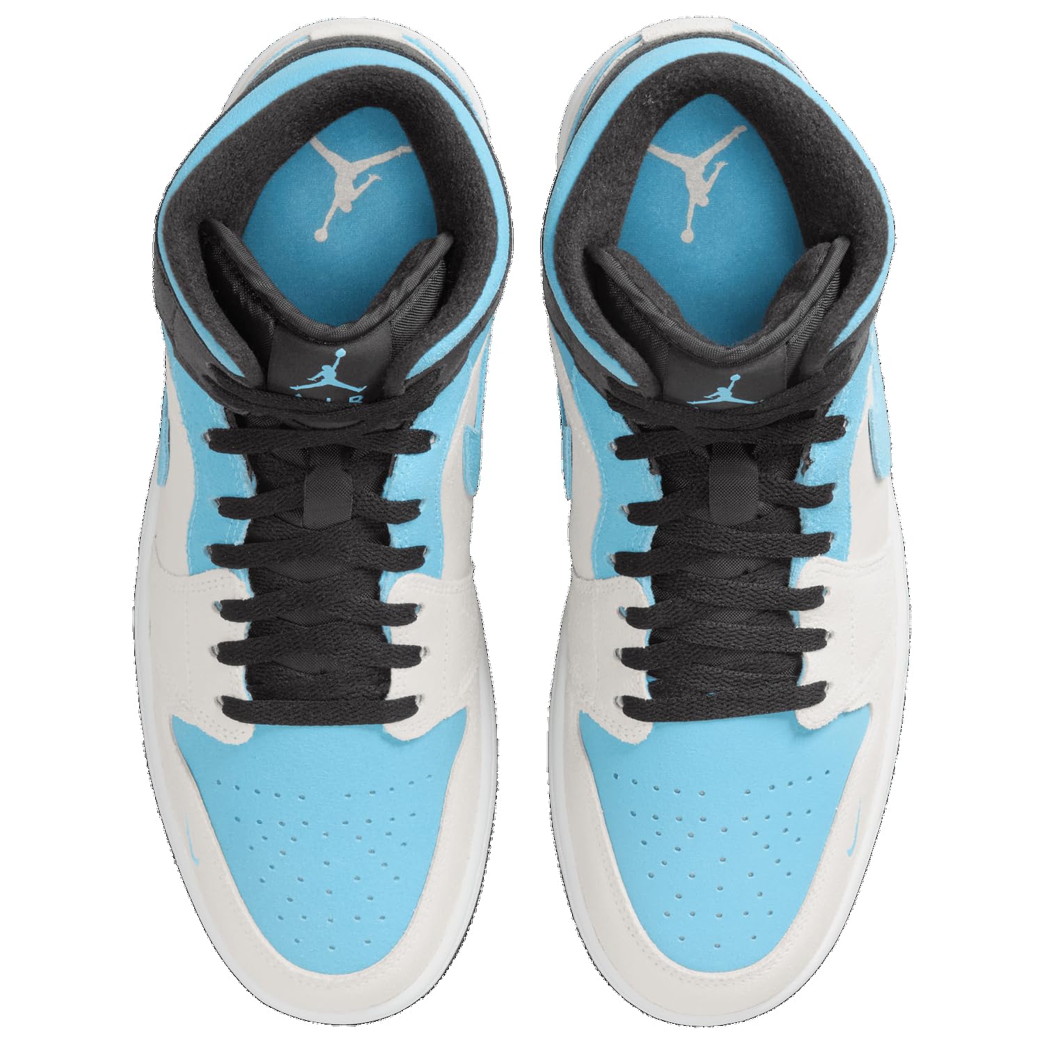 Jordan Air 1 Mid Se - Men's (Summit White/Blue Chill/Anthracite)