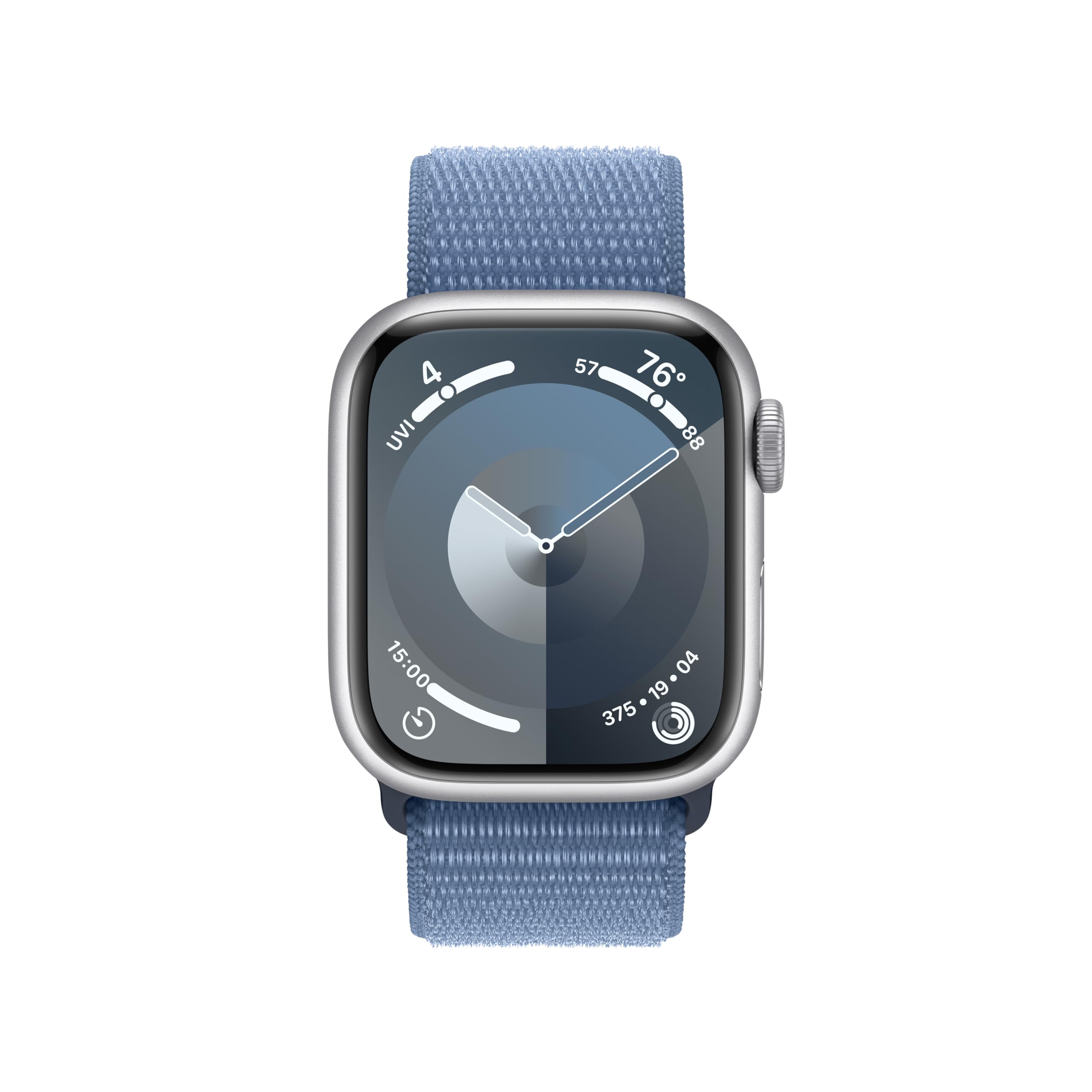 Apple Watch Series 9 [GPS, 45mm] - Starlight Aluminum Case with Starlight Sport Band, S/M (Renewed)