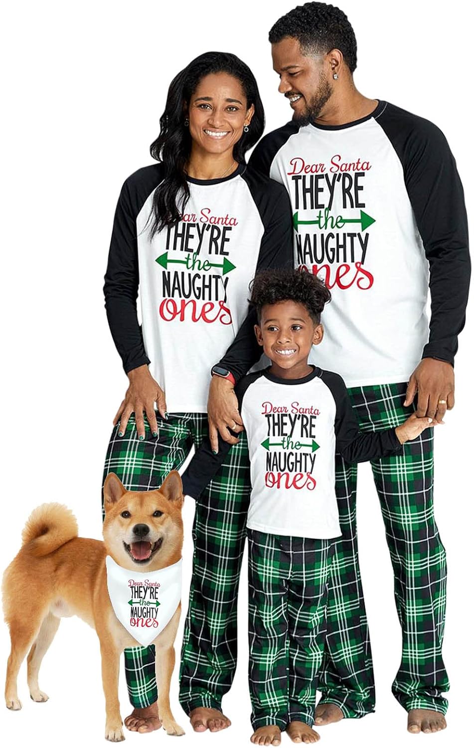 IFFEI Family Christmas Pajamas Matching Sets with Graphic Tops and Pockets