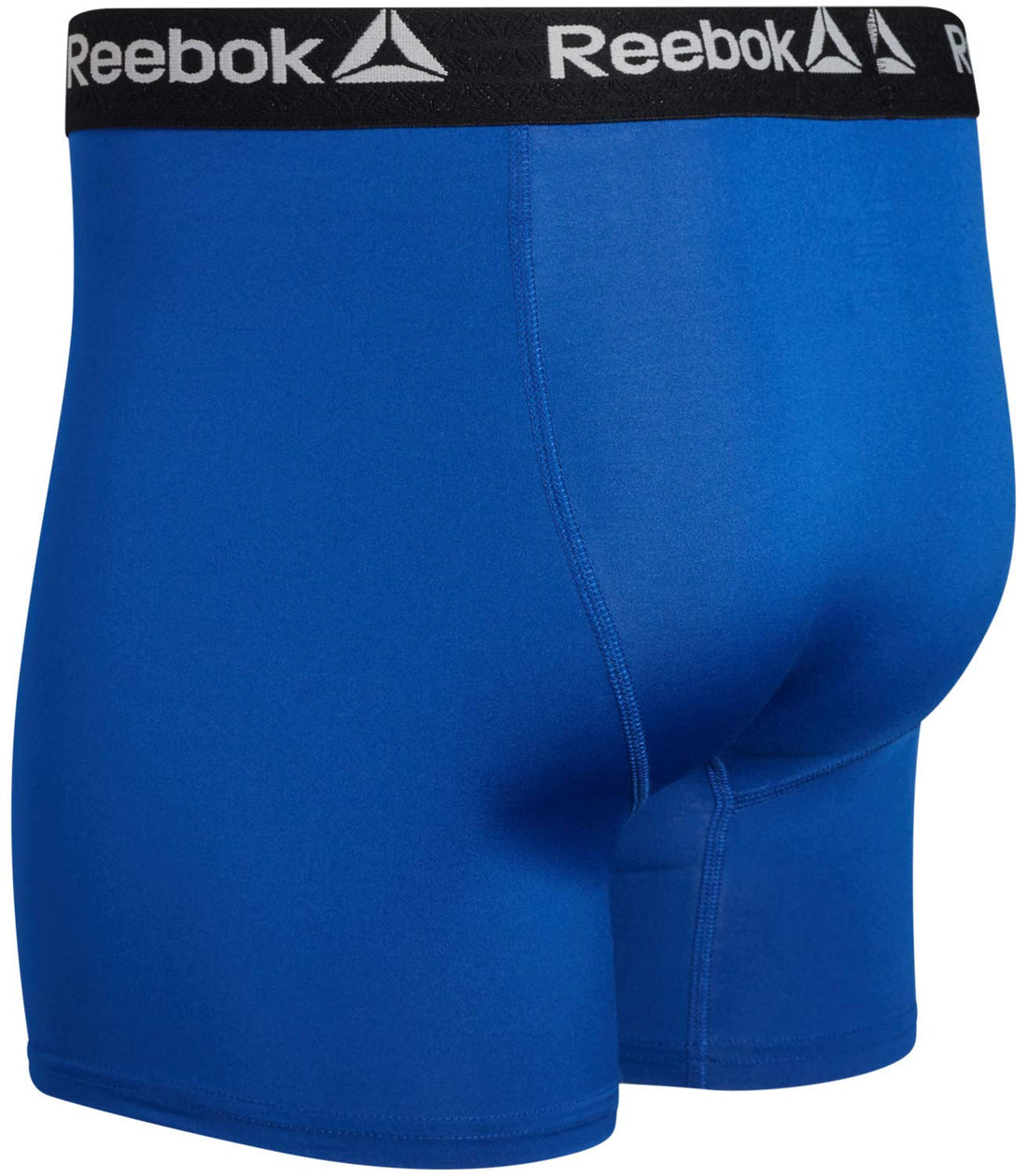 Reebok Mens Boxer Briefs - 4 Pack Underwear with Contour Pouch, 6'' Inseam | Athletic Stretch Performance Moisture-Wicking Fabric, No Fly Pouch, Tag-Free Waistband