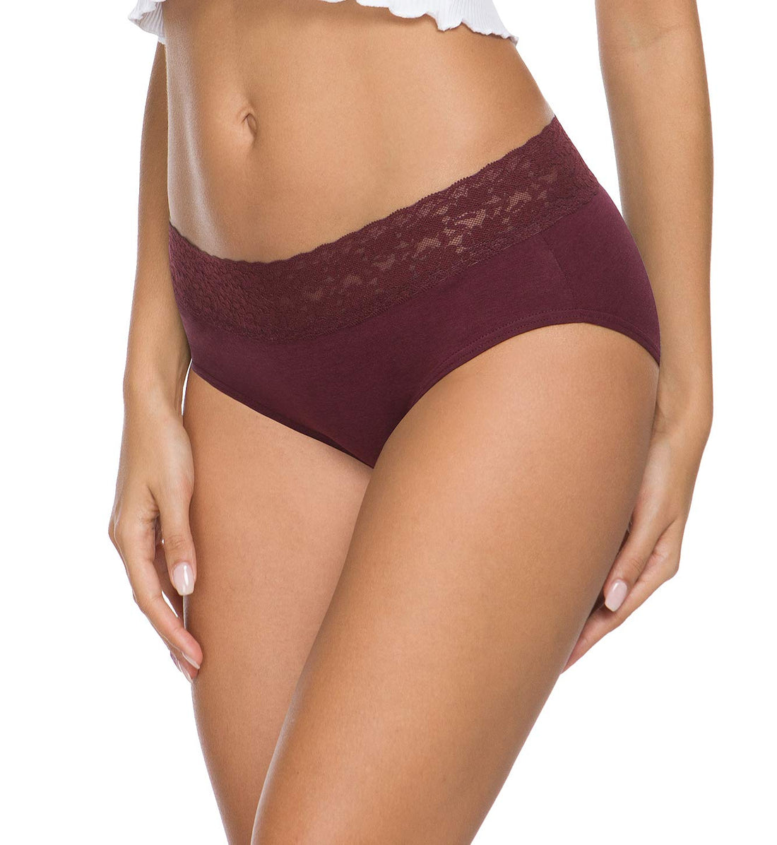 Wealurre Cotton Panties for Women Bikini Underwear Hipster Underpants Lace Briefs Pack