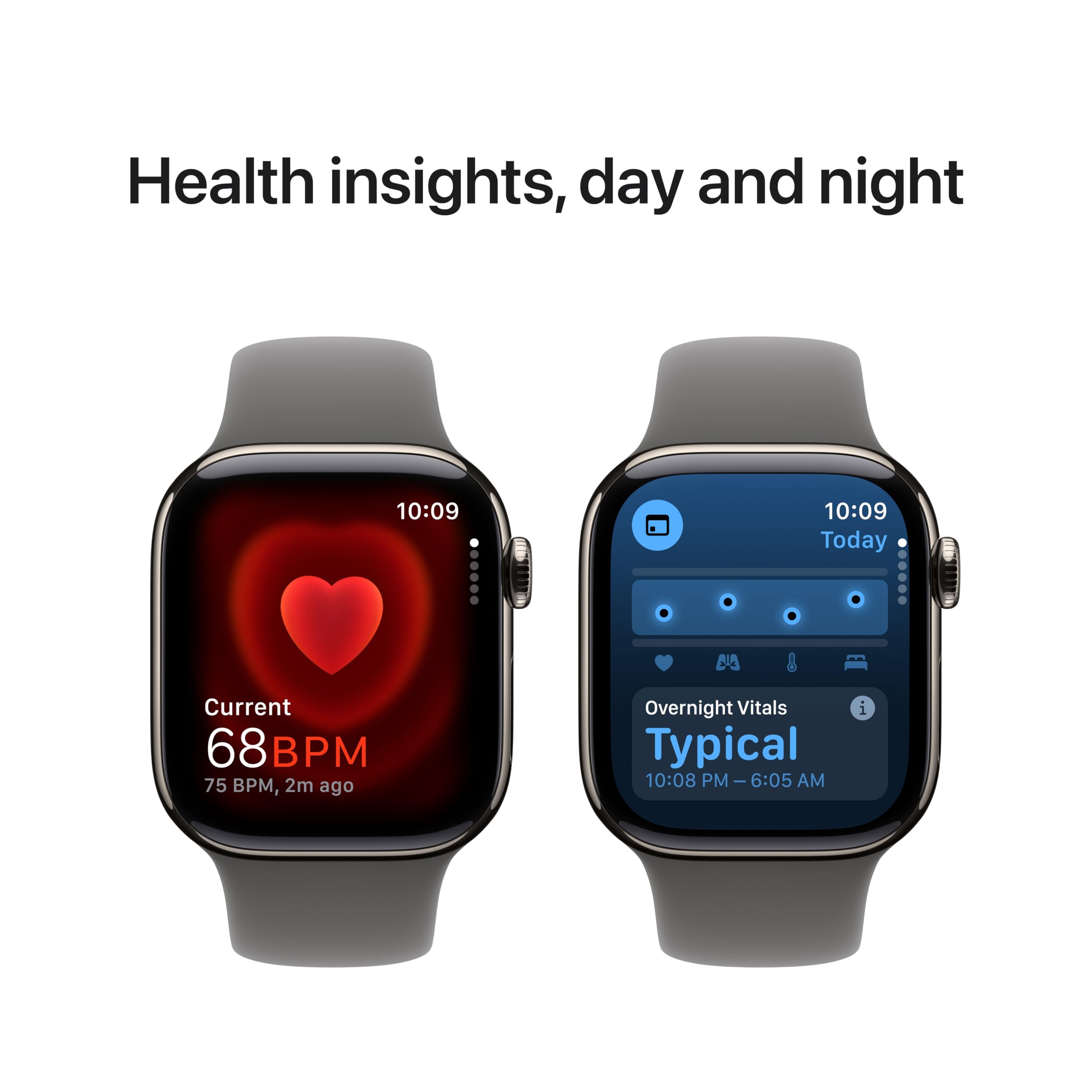 Apple Watch Series 10 [GPS 42mm case] Smartwatch with Silver Aluminum Case with Blue Cloud Sport Loop. Fitness Tracker, ECG App, Always-On Retina Display, Carbon Neutral