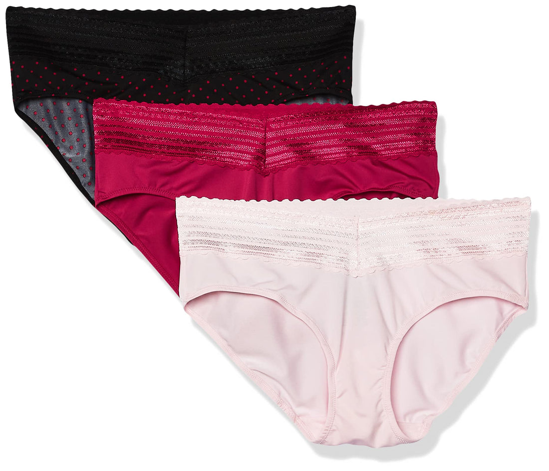Warner's womens Blissful Benefits No Muffin 3 Pack Hipster Panties