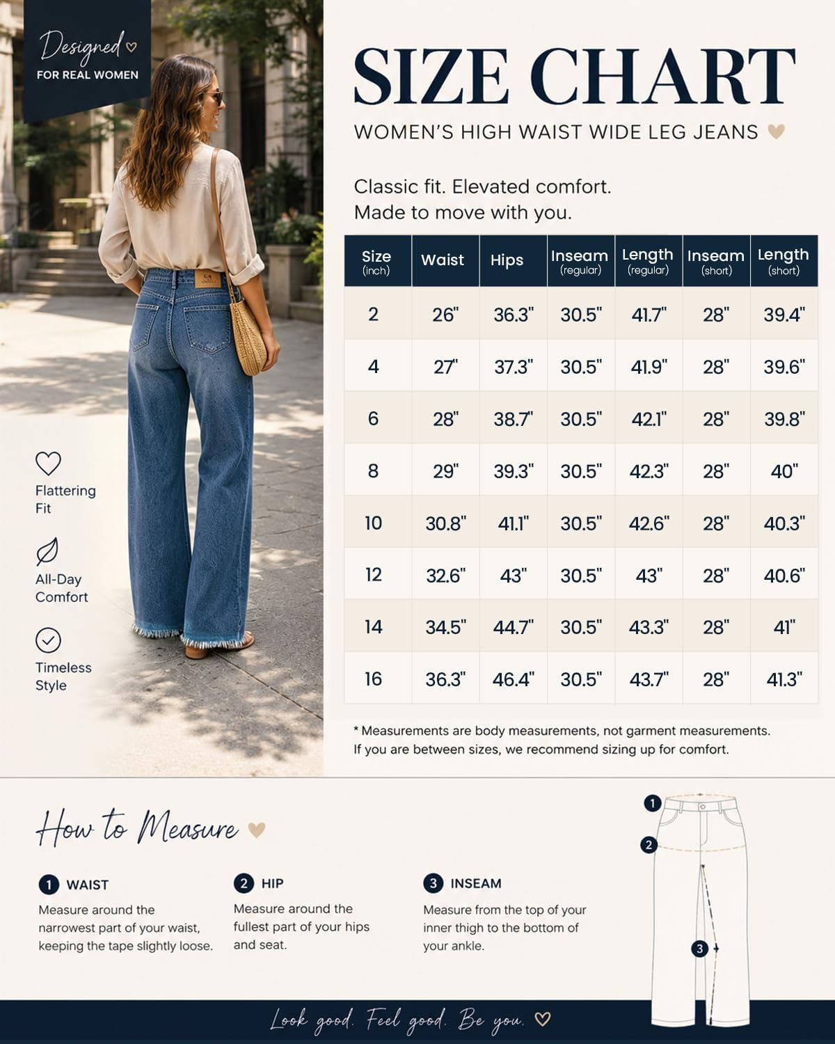 Womens High Waisted Jeans Stretchy Straight Leg Loose Fit Tummy Control Raw Hem Denim Pants Trendy Fashion