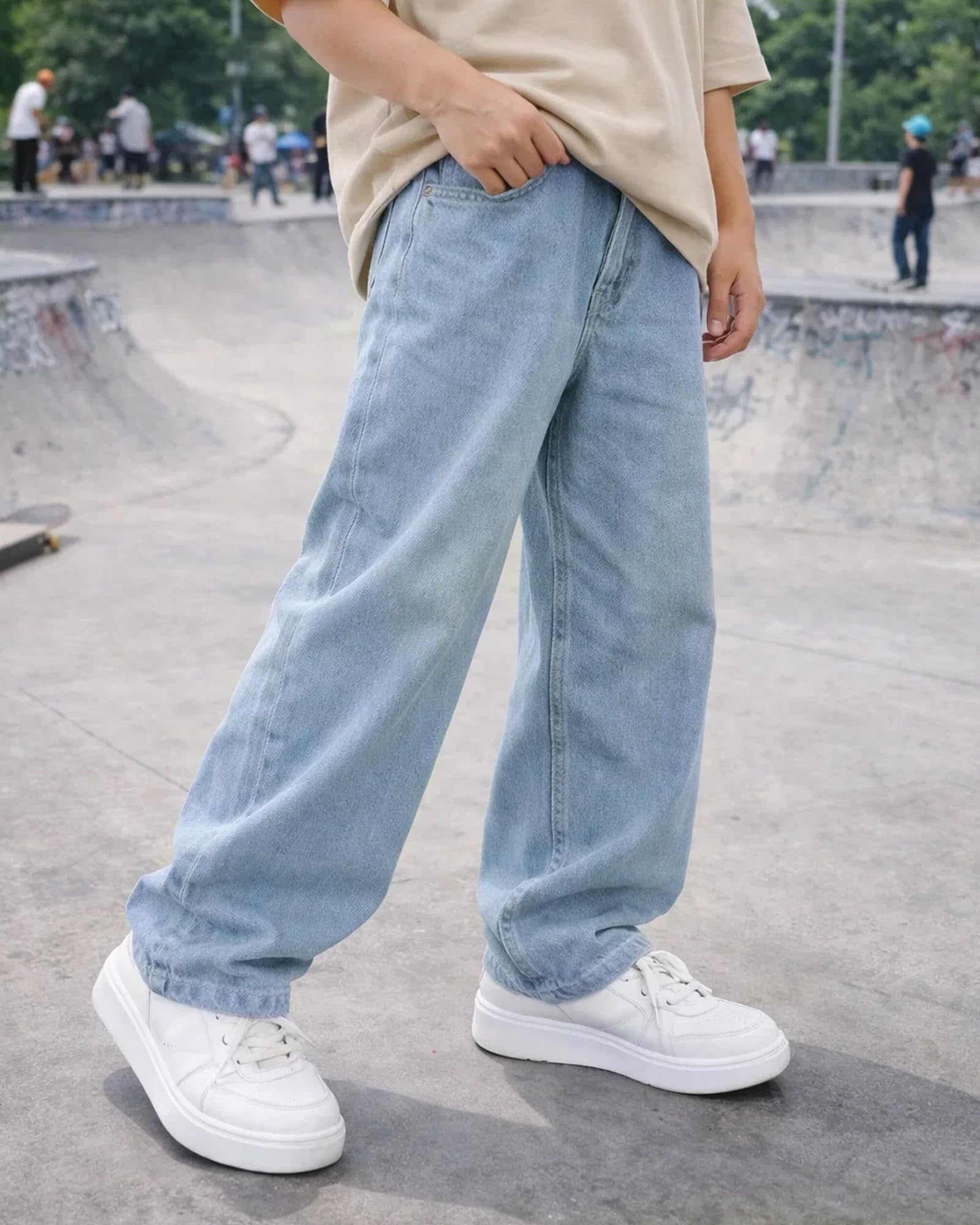 Volcom Boys' Regular Fit Pull-On Denim Jeans, 5-Pocket Style | Relaxed Comfort That Moves with Growing Kids, a Classic Timeless Look for School, Weekends or Everyday Wear